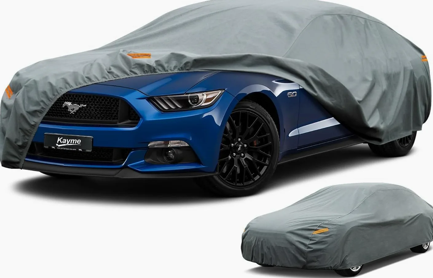 Kayme Cubierta de Coche Resistente a la Intemperie 3XL Coupe Cabrio Targa Resistente al Agua en Cualquier condición meteorológica para Coches