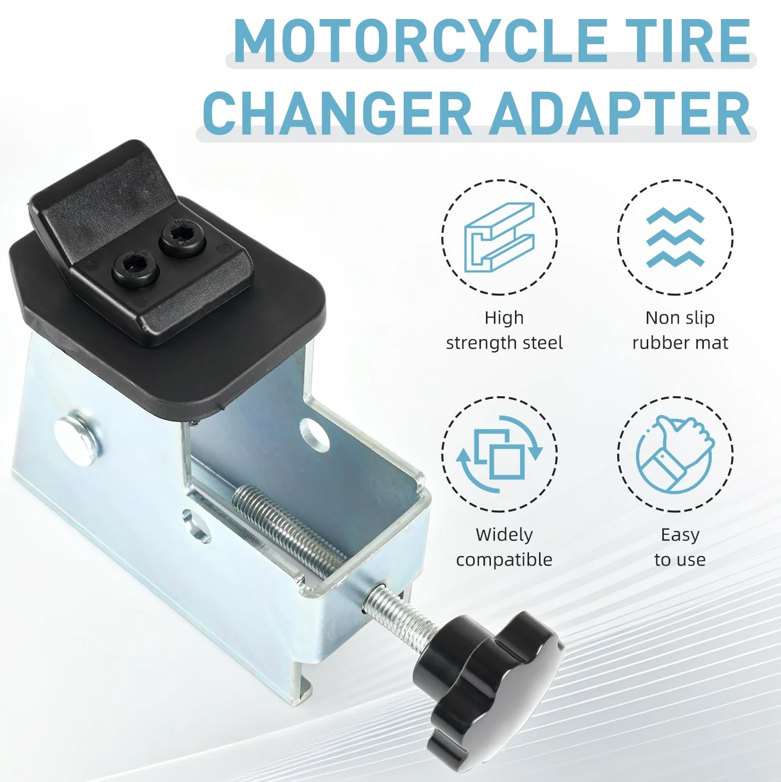 Juego de 4 adaptadores para neumáticos de Motocicleta | Compatible con neumáticos de moto – Accesorio para desmontadora de neumáticos (montaje y desmontaje)