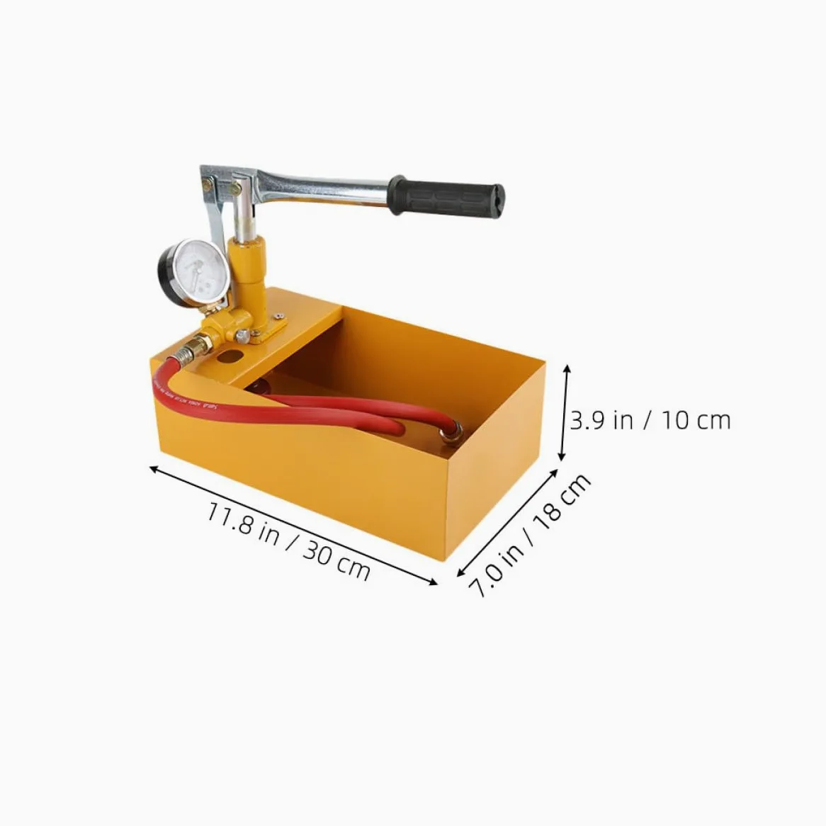 Bomba de Prueba de Presión Hidráulica Manual 25 Kg para Tuberías de Agua, Dispositivo Compacto y Resistente para Comprobador de Presión y Pruebas Hidráulicas en Color Aleatorio