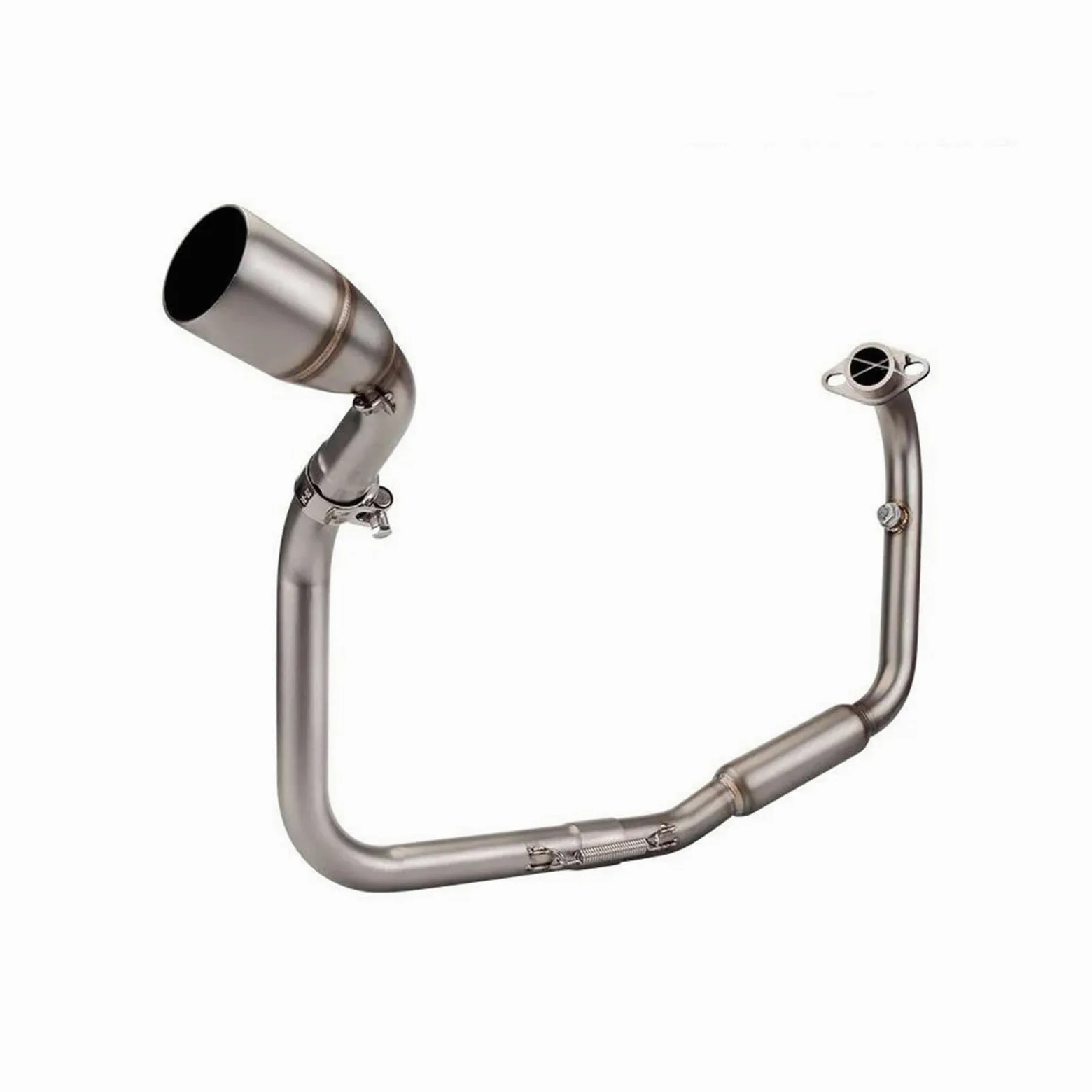 Genérico Silenciador de Escape Silenciador Conexión del Tubo Enlace Central Delantero Modificado 51 Mm para Benelli TNT125 TNT135 2017-2022
