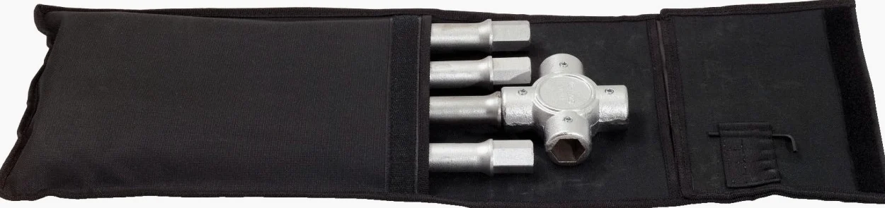 KS Tools 518.1161 Llave en cruz para camiones tuercas de ruedas, 24x27x30x32mm