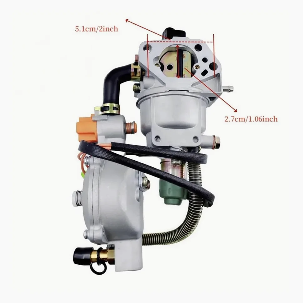 GX390 188F Generator Dual Carburetor LPG CNG Conversion Kit 4.5-5.5KW Manual Choke Garden Tools