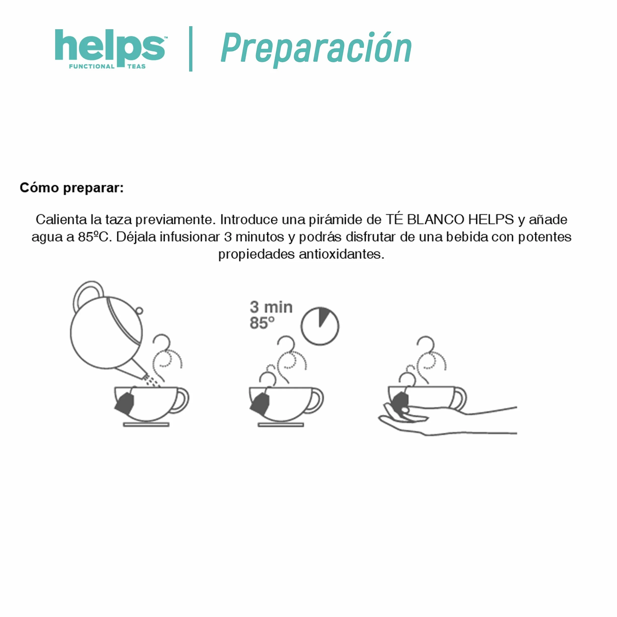 Té Blanco Agujas De Plata En Pirámides Caja De 10