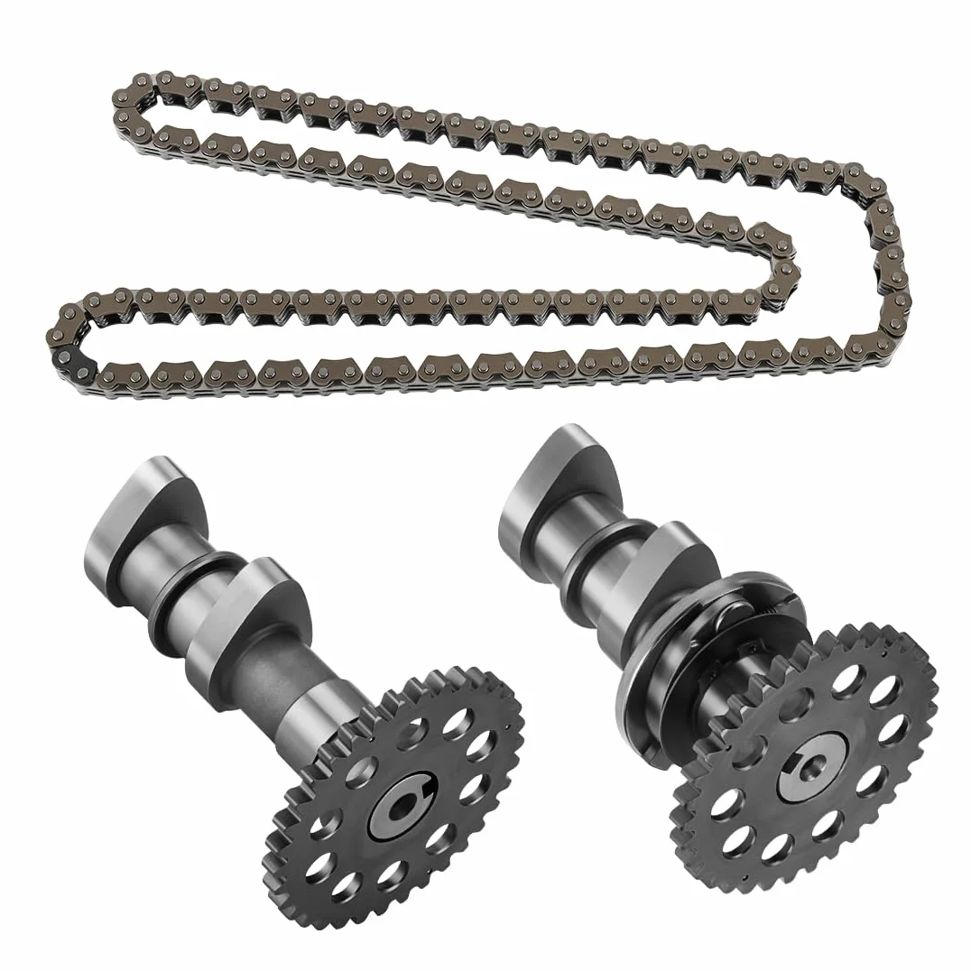 Árbol de Levas de Admisión y Escape con Cadena de Distribución para Suzuki QuadSport 400 Z LT-Z400 2003-2014, para Ka-wasaki KFX 400 2003-2006 12710-33H00 12720-33H00 12760-29F01
