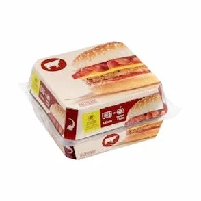 Hamburguesa de ternera con bacón y queso Hacendado 220 g Pack 2