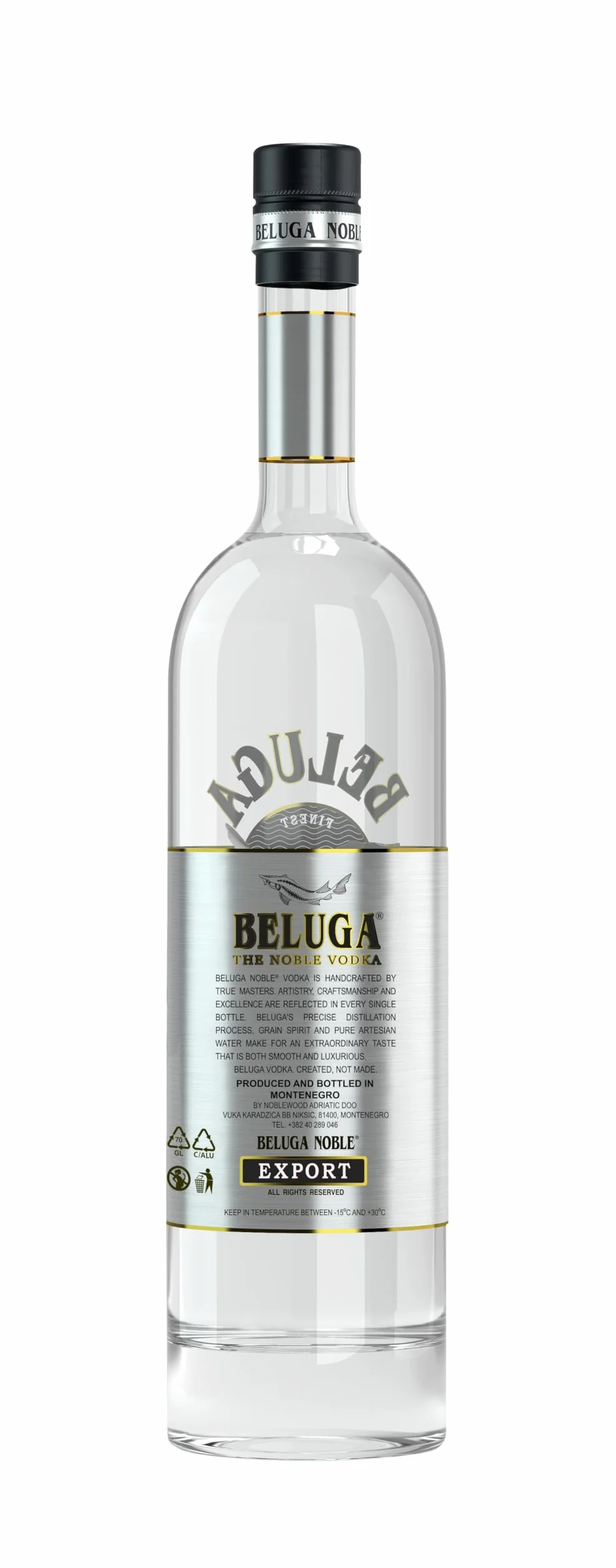 Beluga Vodka Noble 40% 700 ml Montenegro