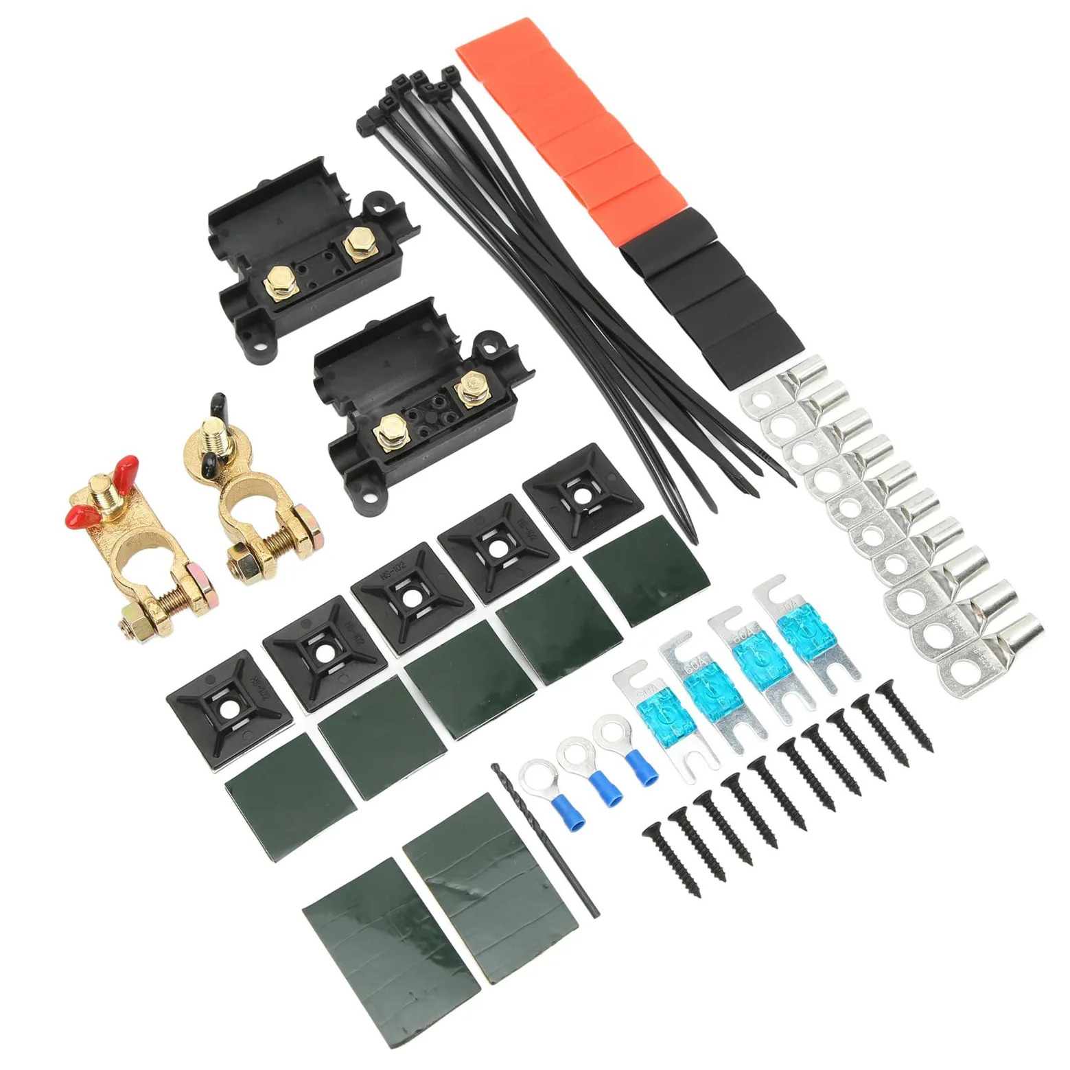 Kit de Aislador de Batería Dual de 140 Amperios, 12 V, Kit de relé Sensible Al Voltaje ABS con Protección de Alto y bajo Voltaje, Cableado de Cobre para Automóviles, Vehículos Recreativos,