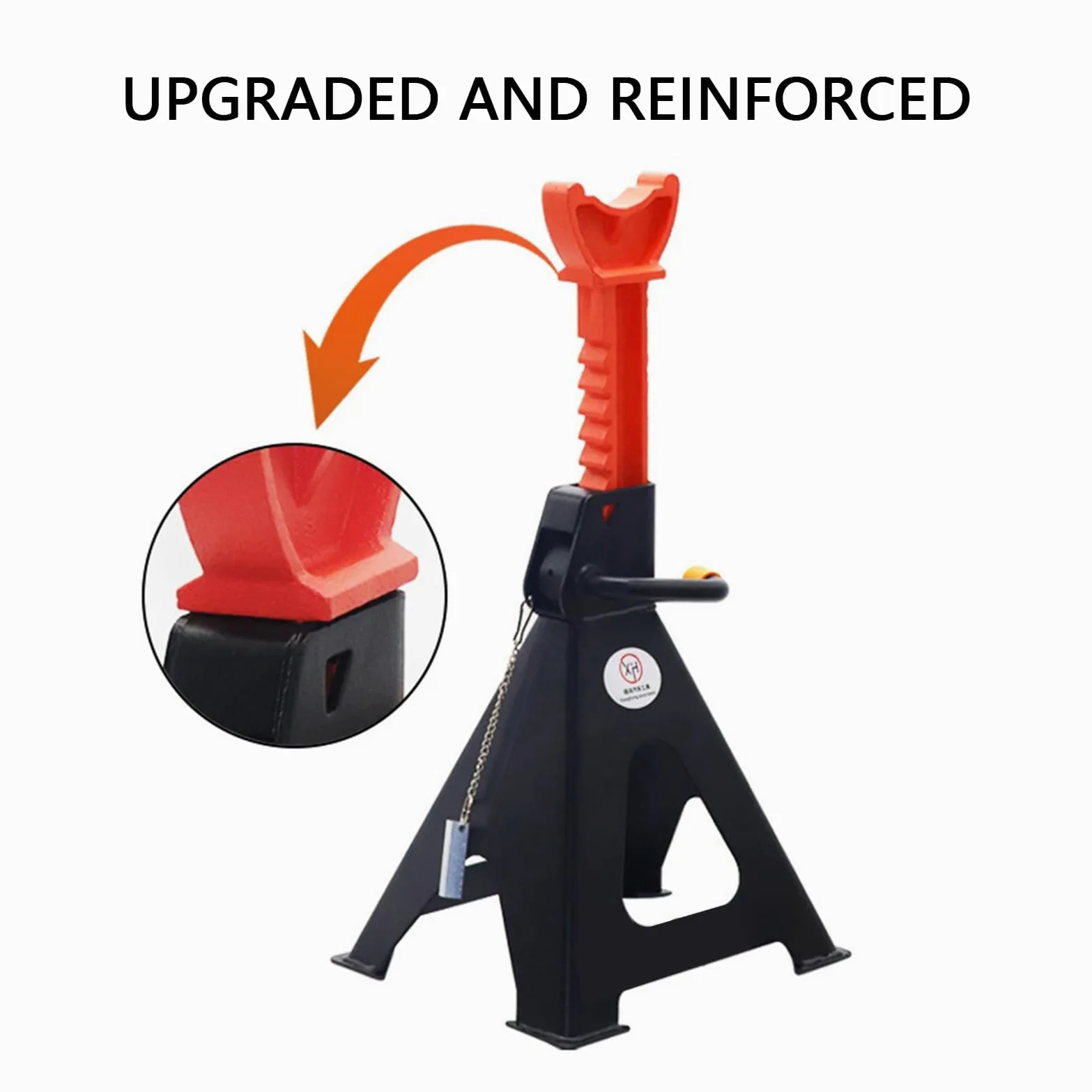Caballetes 3 Toneladas Soporte de Gato Ajustable en Altura 3 y 6 t Trabajo | Soporte Altura Ajustable para Remolque Camiones Automóvil Cortacésped SUV Motocicleta Tractor Reparación Garaje