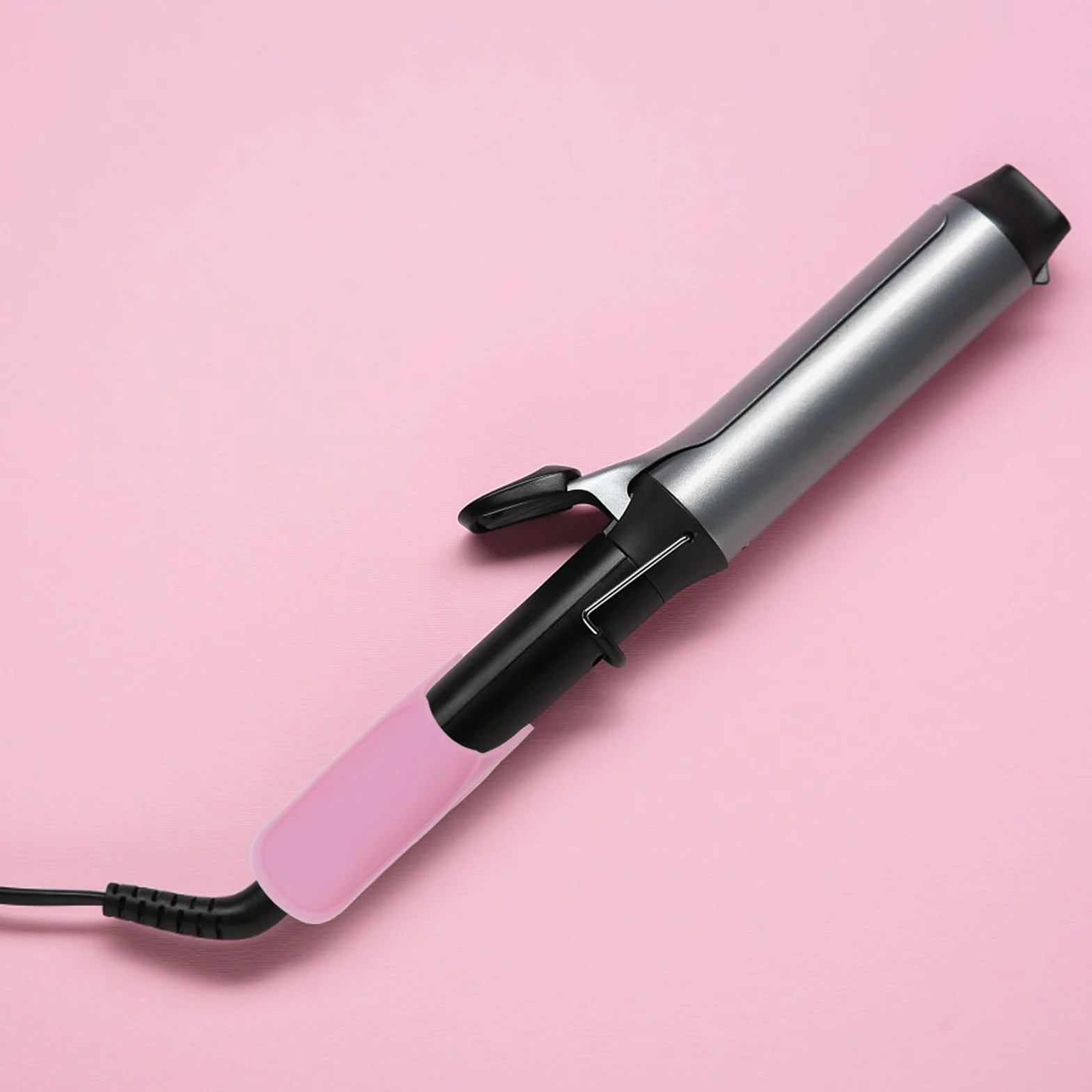 Homoyoyo Funda Protectora Antideslizante de Silicona para Plancha y Rizador de Pelo, Aislamiento Térmico Rosa
