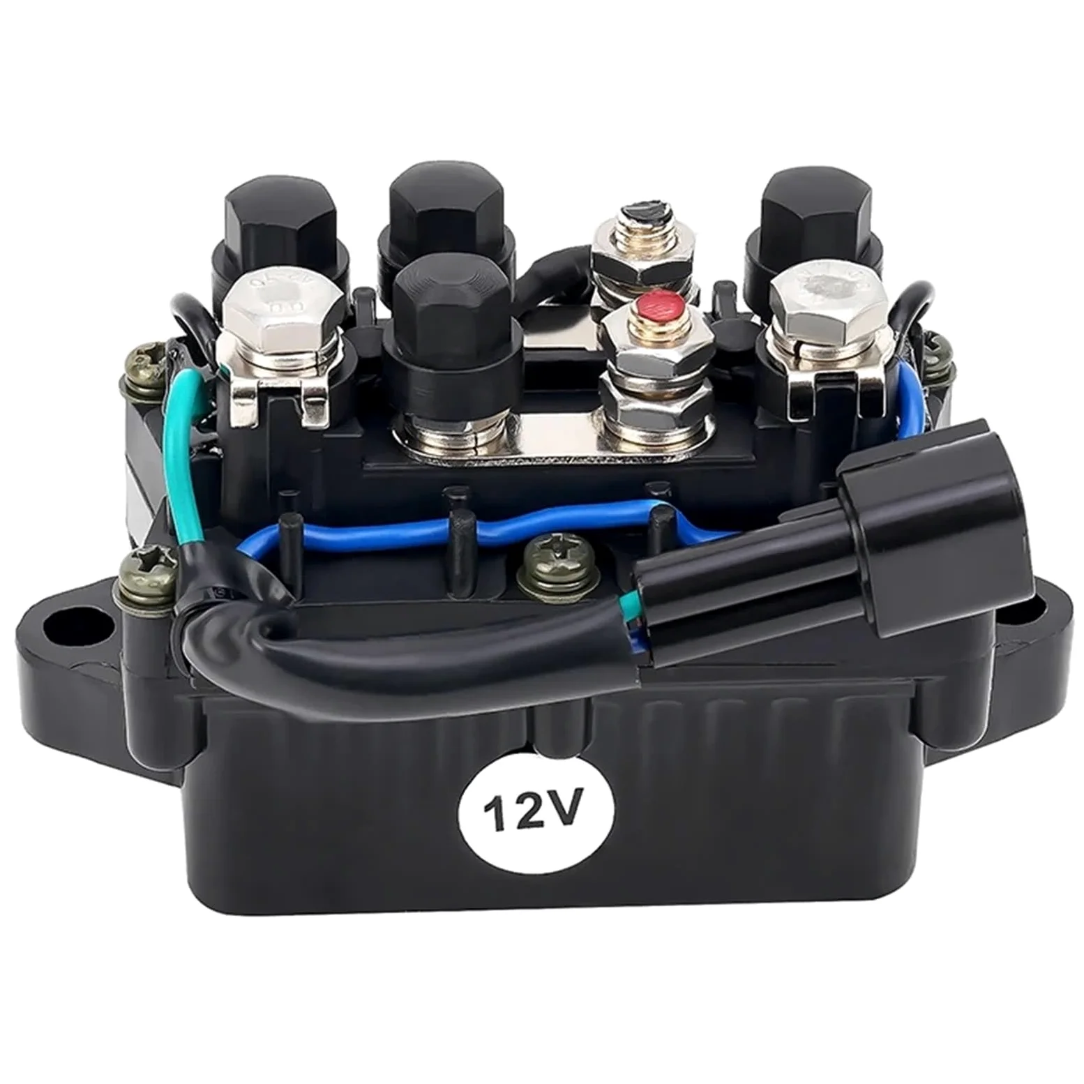 Relé arranque genérico Solenoide de relé de arranque de 12 V compatible con Yamaha motores fueraborda de 4 tiempos F-225 F-90 HP F150TLRC F60TLRD F75TLRD F30LEHA Solenoide arrancador motocicleta