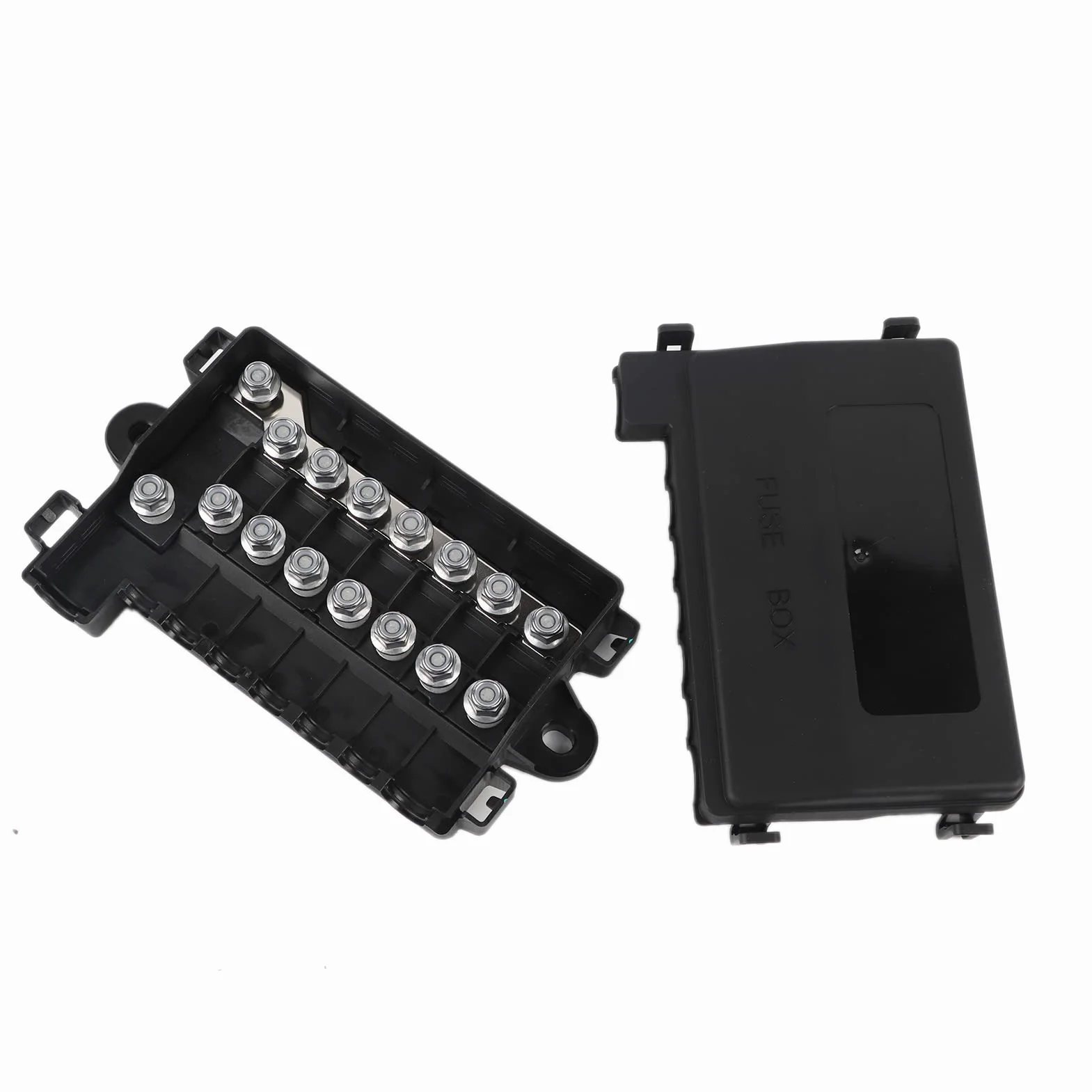 Bloque de fusibles MIDI, soporte de caja de fusibles multidireccional, bloque de distribución de caja de fusibles para accesorios de eléctrico de autobús de barco de coche
