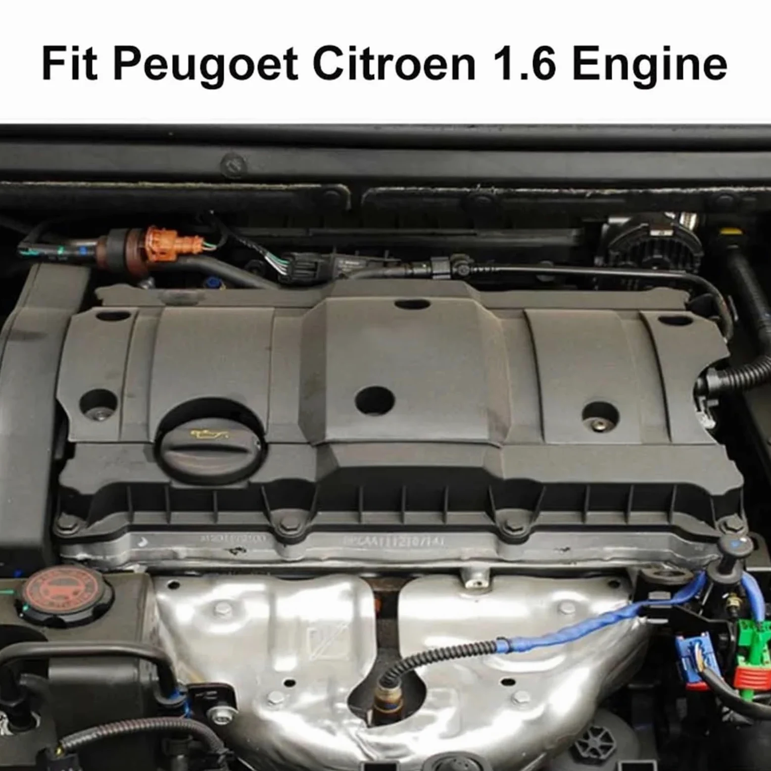 Junta de tapa de la cámara de la válvula de admisión y escape del motor con tapa para Peugeot 206, 207, 307, 308, 301, 308S, 2008 y 408. Juego de juntas