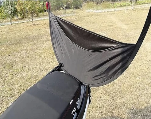 Paraguas para Scooter, Cubierta Universal Totalmente Cerrada e Impermeable, Protección contra Sol y Lluvia para Scooters Eléctricos, Diseño Plegable para Uso y Almacenamiento Fácil