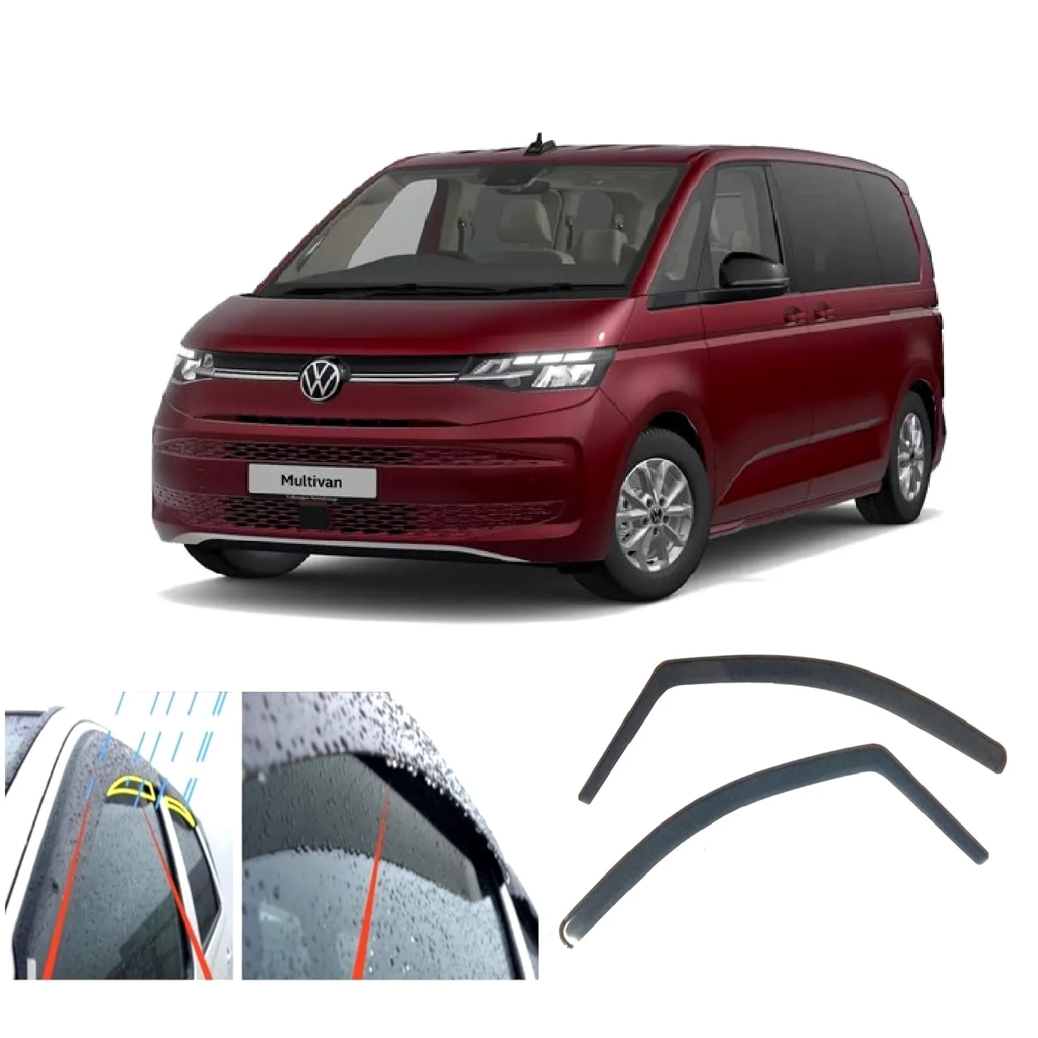 Deflectores de viento para Volkswagen Multivan (T7) 2022-2026