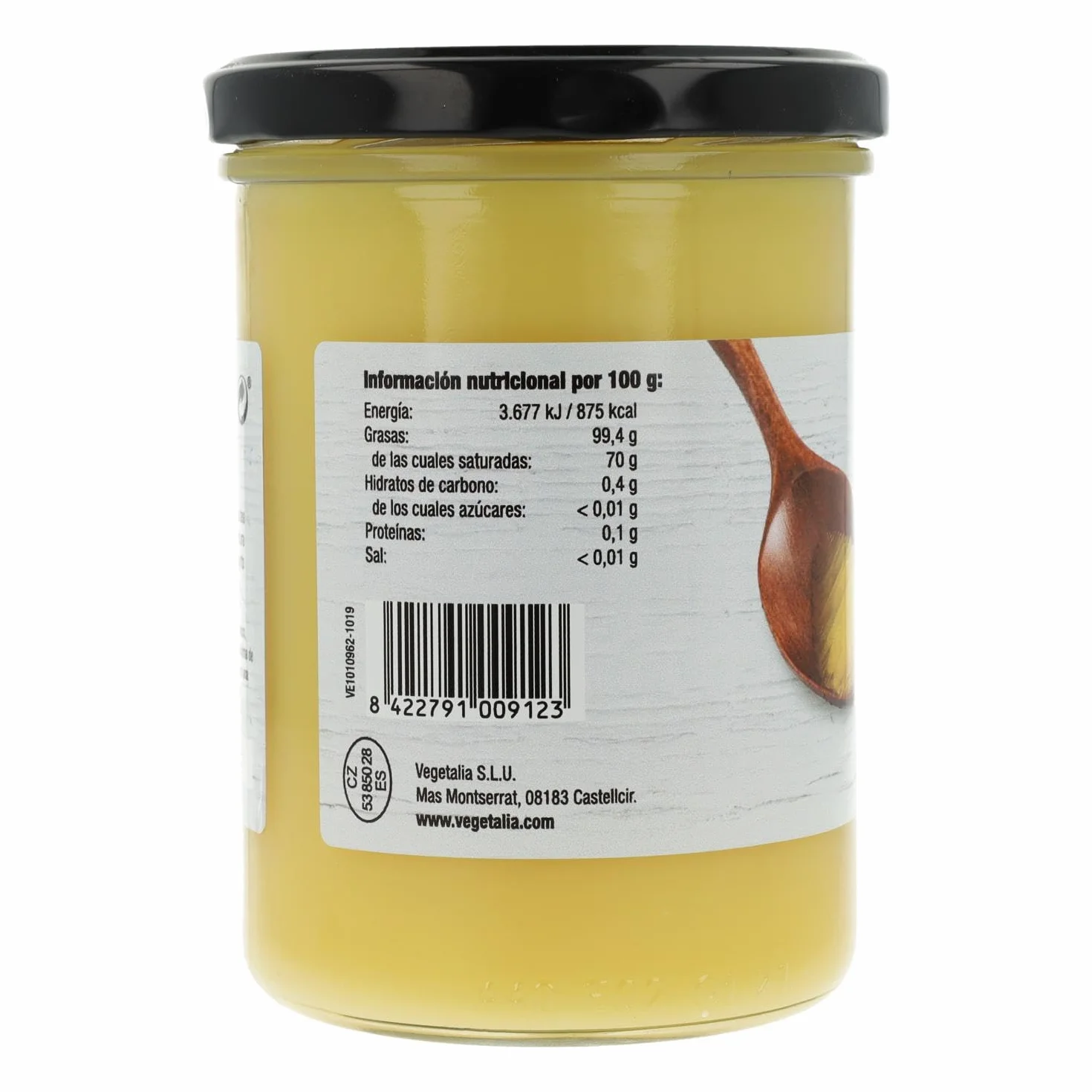Vegetalia Ghee ecológica Mantequilla clarificada 220 g