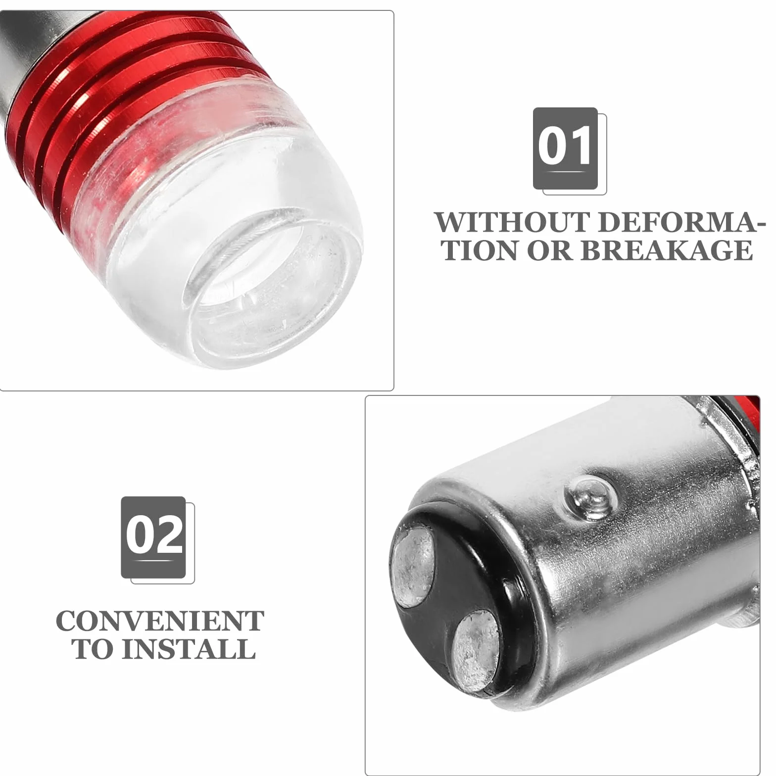 6 Piezas De Lámparas Motocicleta Bombillas LED Motocicleta Bombillas Luz Trasera Luz Trasera De Luz De 12V LED De La