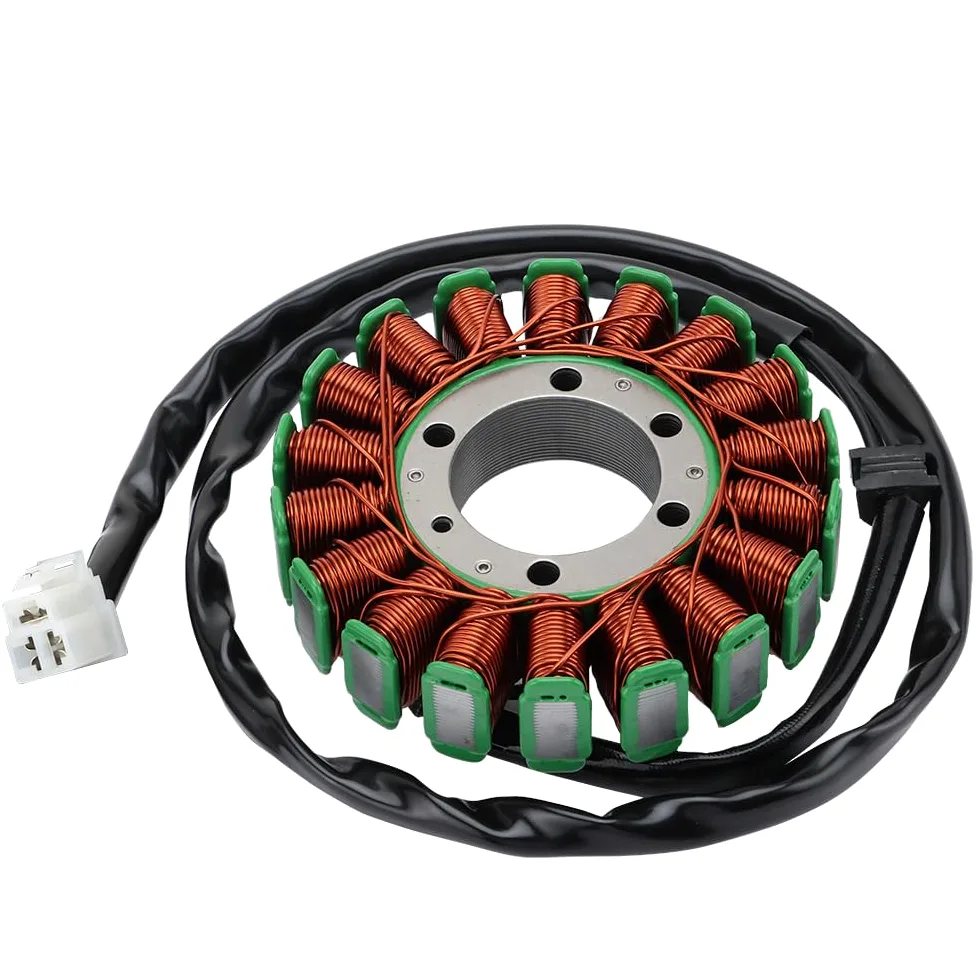 WOOSTAR 18 Bobinas 3 Cable Estator Magneto Reemplazo para Triumph Speed Triple Sprint GT ST Tiger 1050 Daytona 955i OEM T1300111 T1300509 T1300510 T1300507 Motocicletas