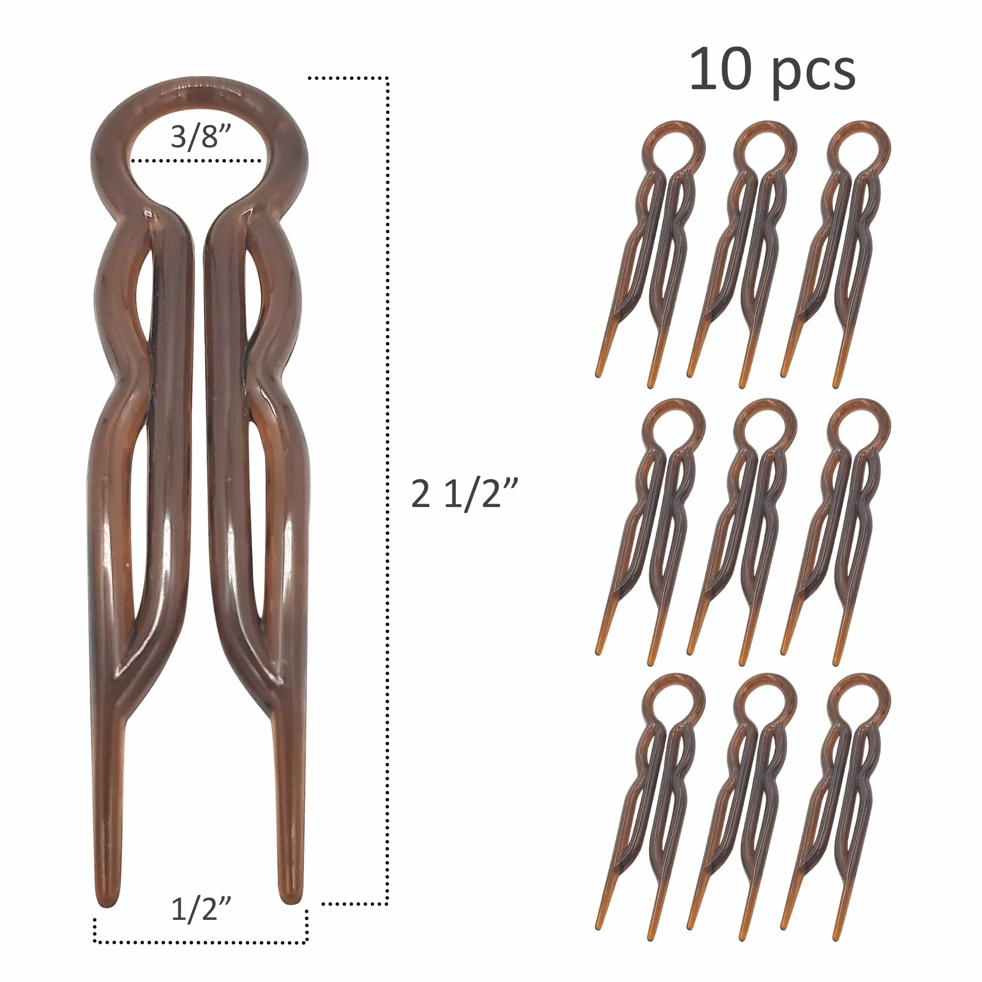 Magic empuñadura de horquillas para el pelo 10 unidades