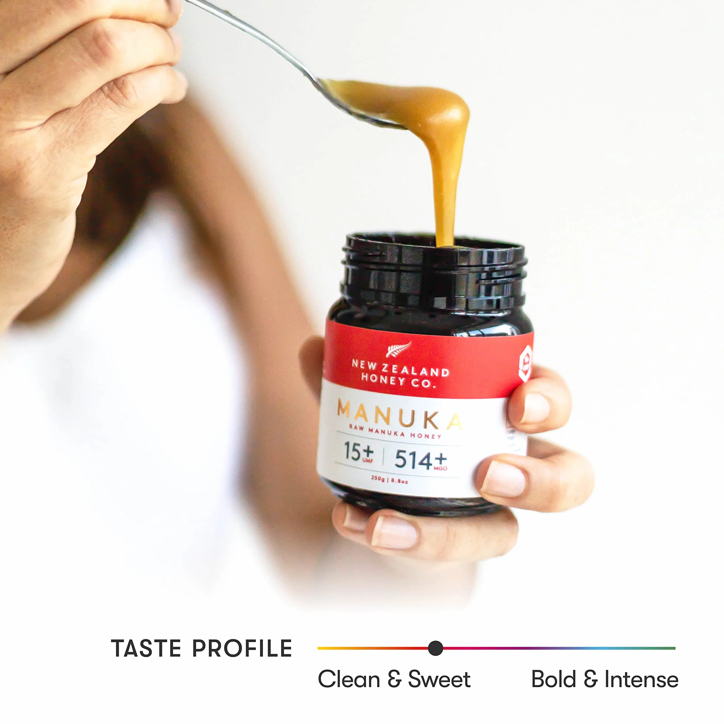 New Zealand Honey Co. Miel de Manuka UMF 15+ MGO 514+ 250g Tarro Monofloral Certificada