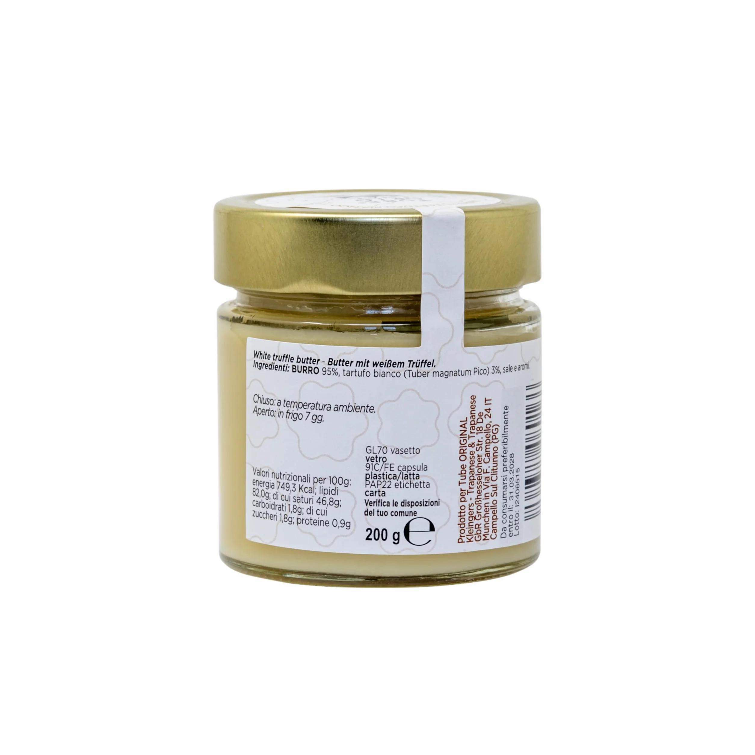 Mantequilla de trufa blanca