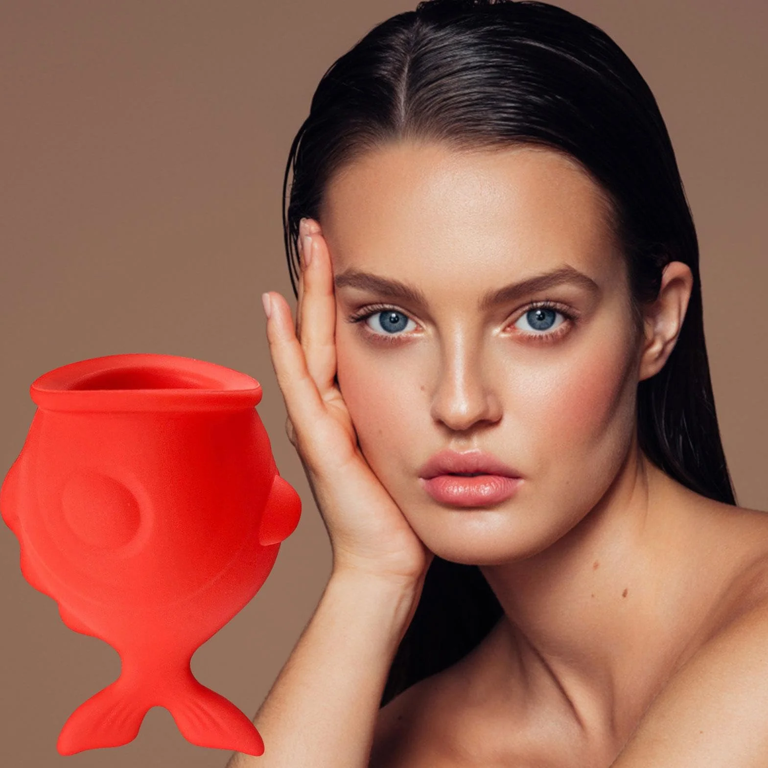 Moonyan Dispositivo silicona para realzar los labios en forma - Herramienta relleno ventosa labios larga duración