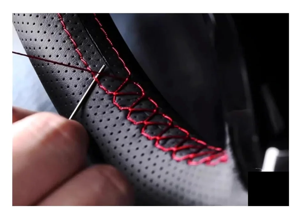 Funda para Volante de Coche de Microfibra PU para Q7 Q3 Q5 A4 B8 2014 2015 A6 C7, Accesorios Interiores.
