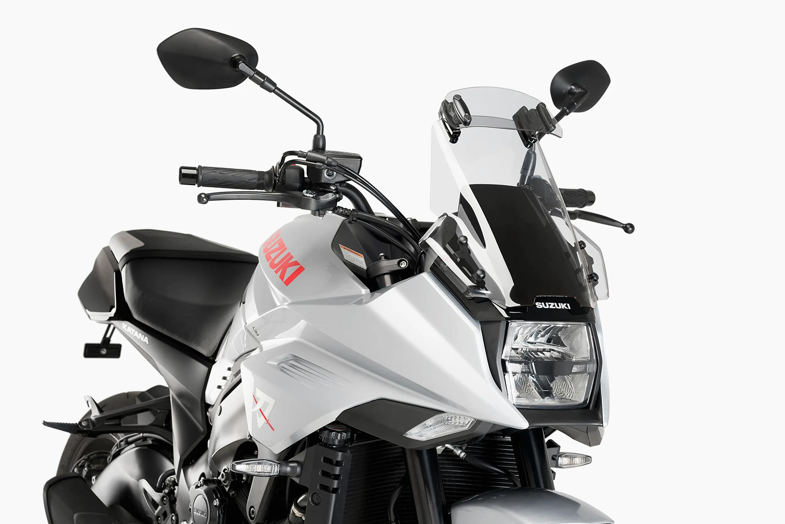 Puig 6319W Visera Multiregulable Clip-on para cúpula de Moto con Ajuste de posición y diseño Resistente Que Mejora la protección aerodinámica, Transparente