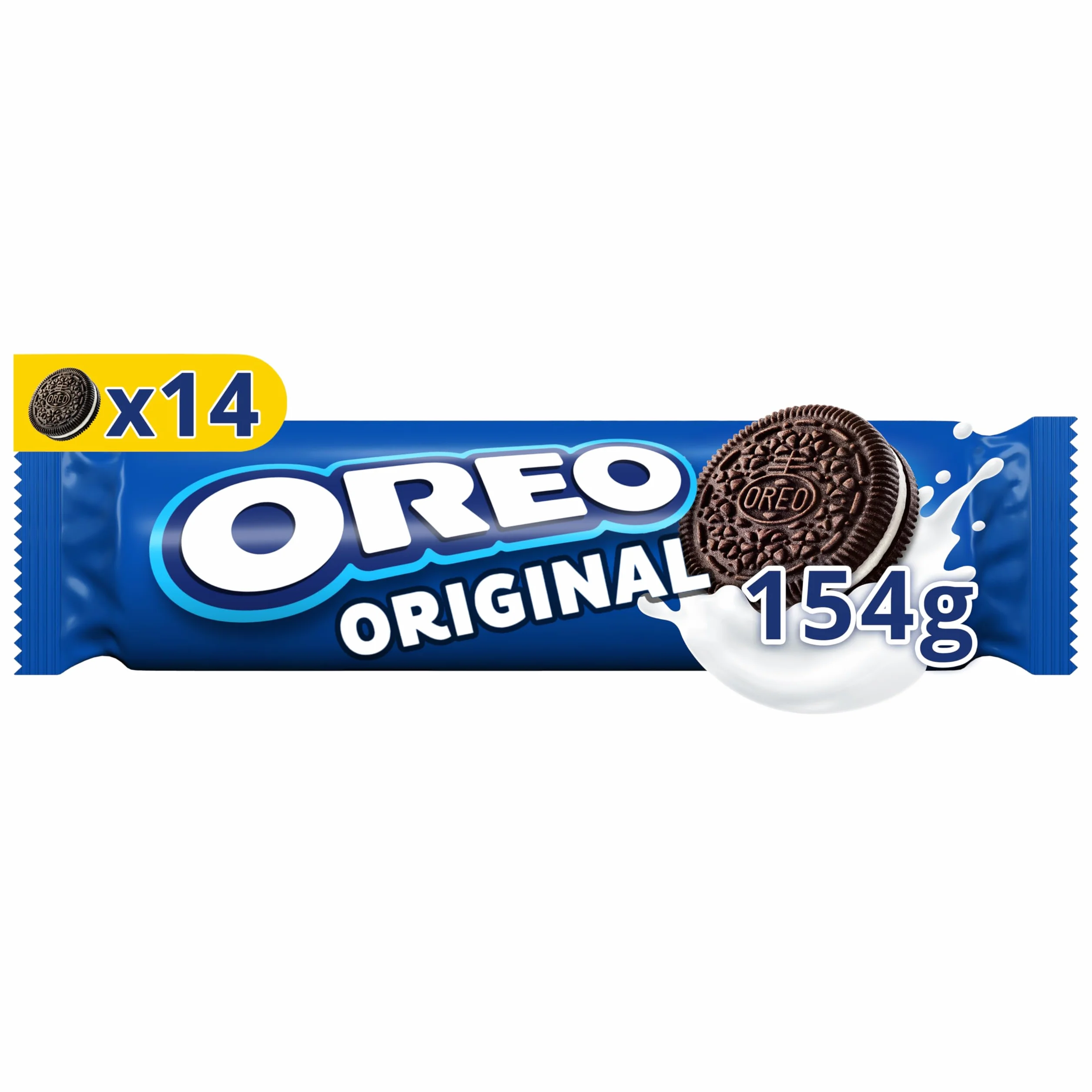 Oreo Galletas de Chocolate Rellenas de Crema Sabor Vainilla 154 g