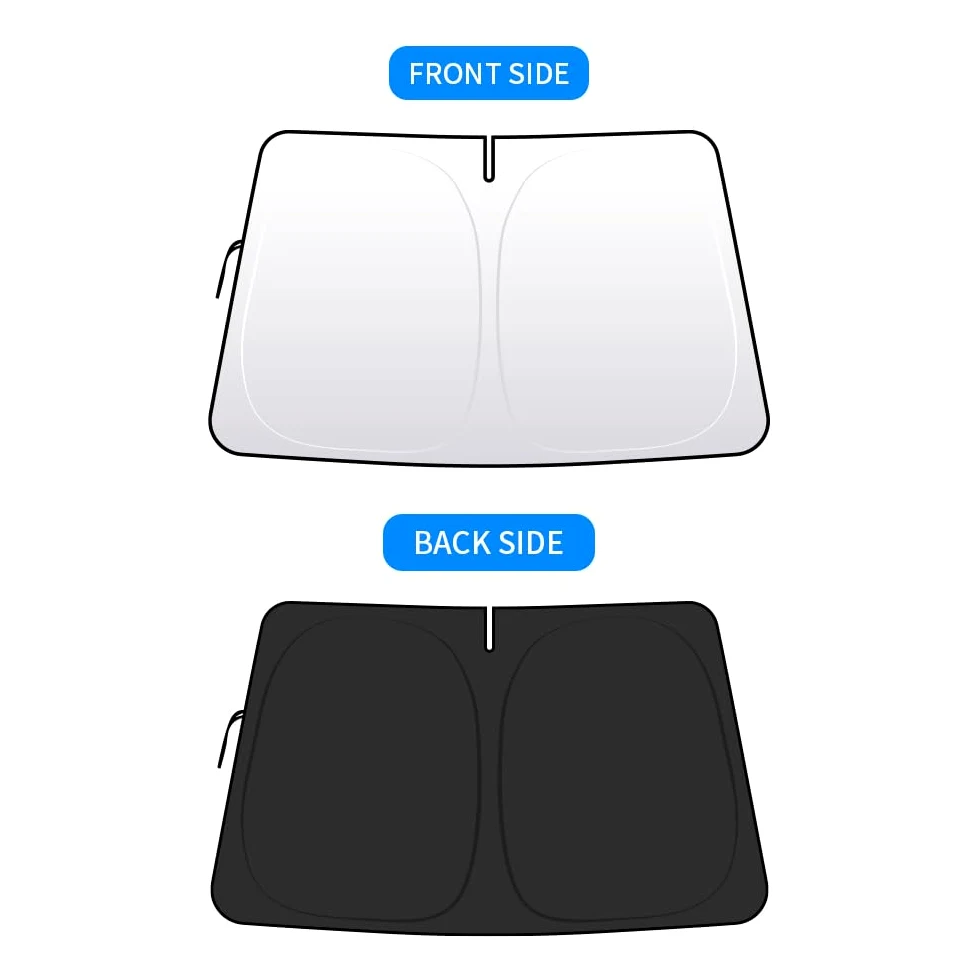 Parasol para Parabrisas Delantero, Ajuste Personalizado, Compatible con Parasol, Plegable, Reflector de Rayos UV, Protector de Visera Solar, Accesorios, Cubierta Reflectante (para Toyota BZ4X)