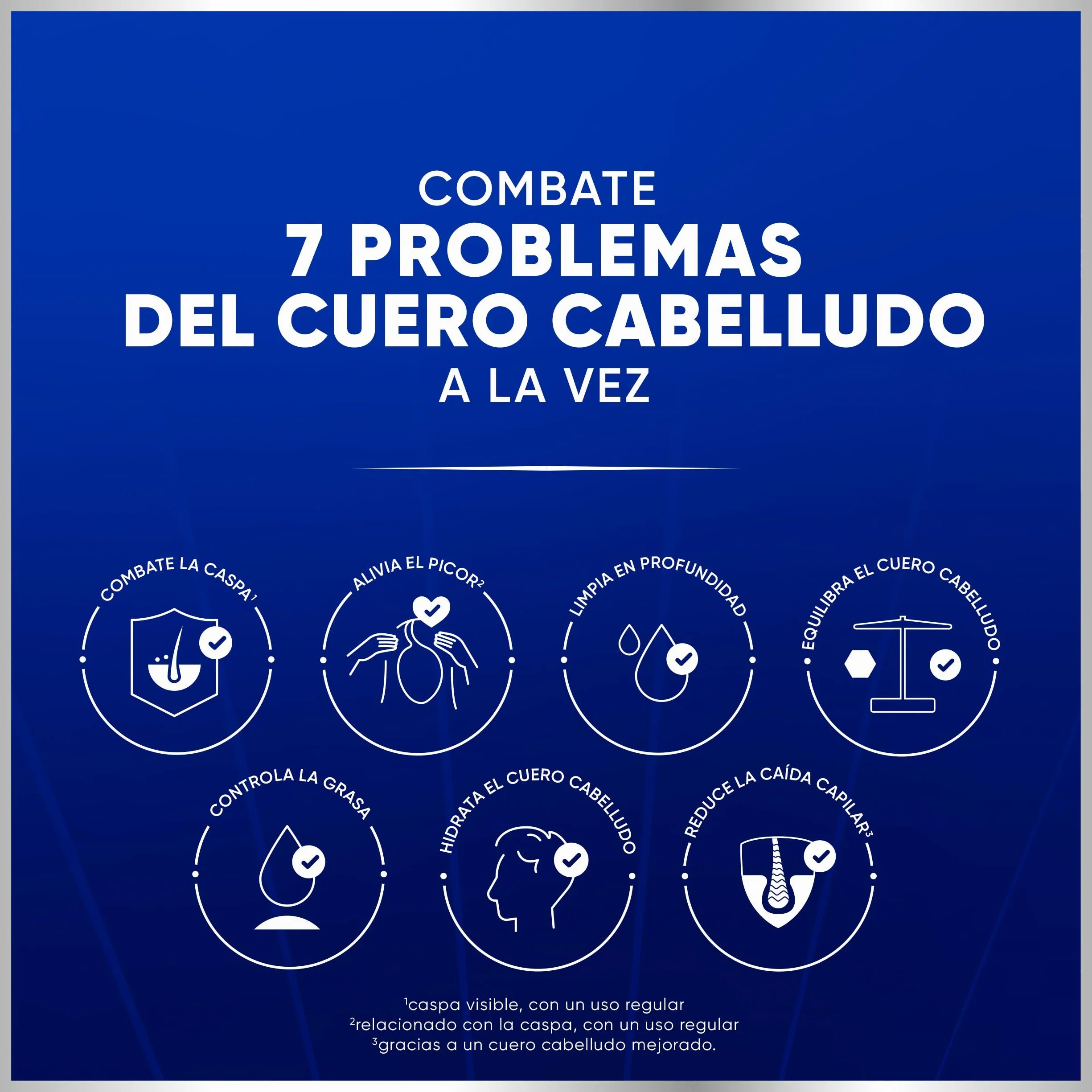 H&S Pro-Expert 7 Champú Anticaspa Anticaída 800ml con Cafeína