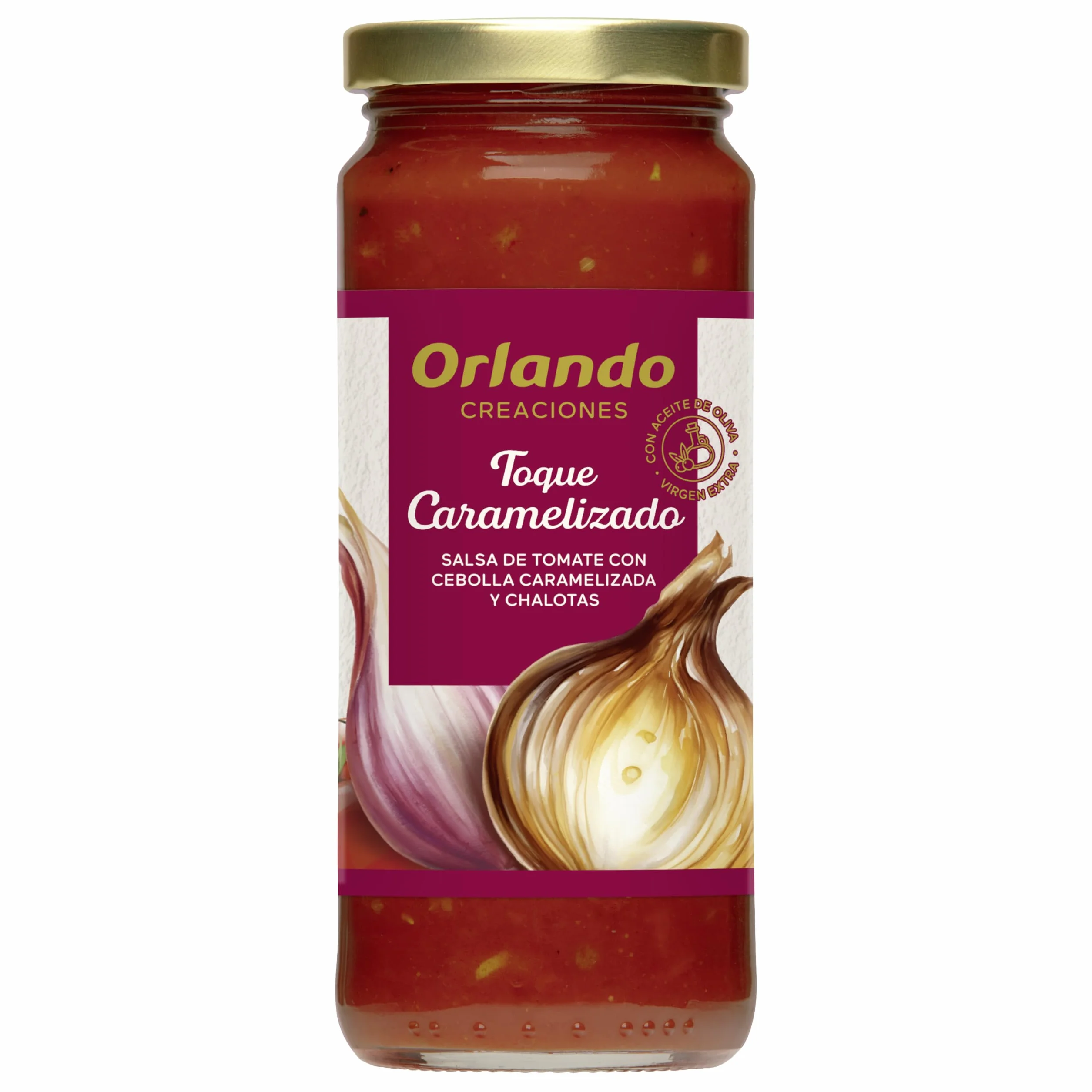 Orlando Tomate Frito Creaciones con Cebolla Caramelizada y Chalotas 340g
