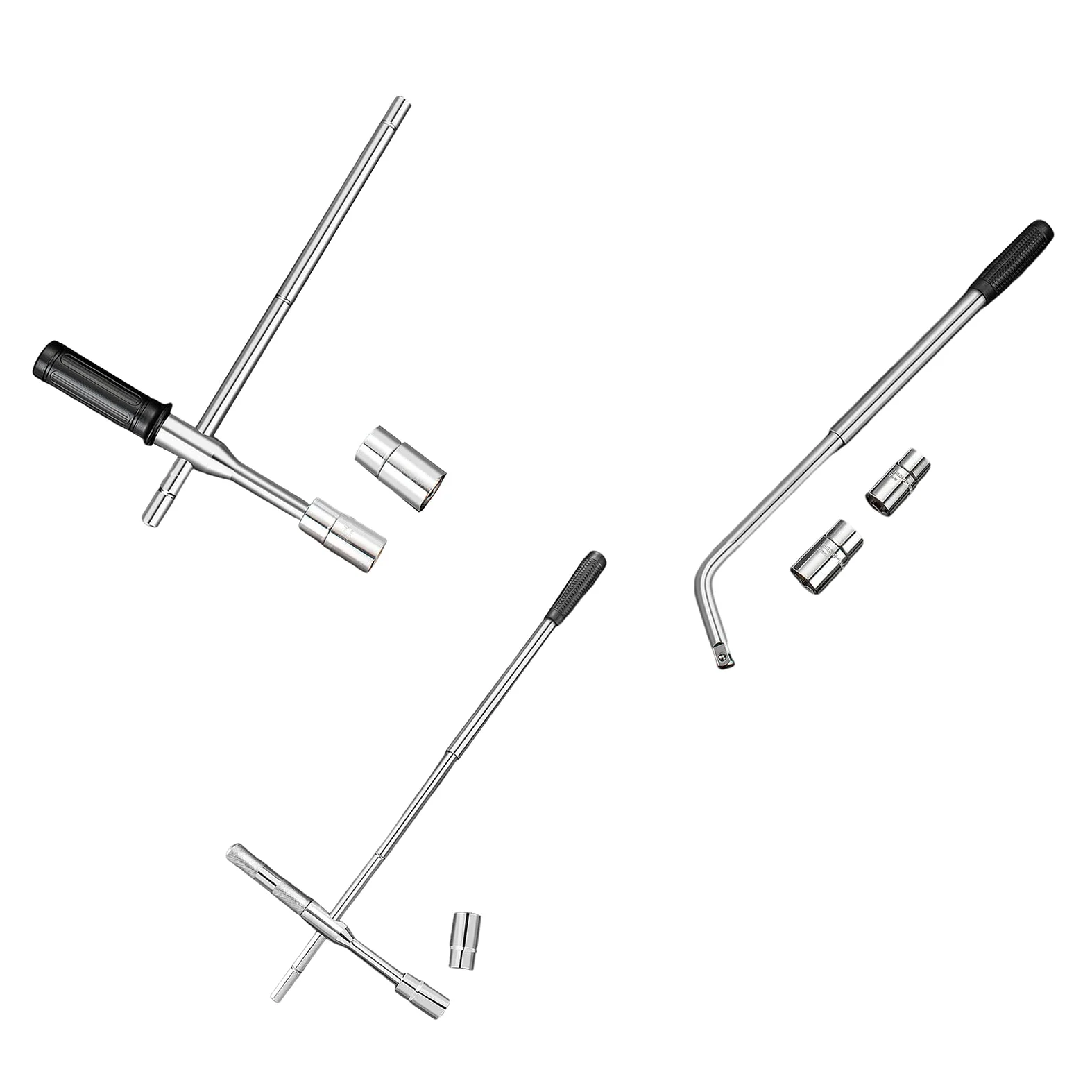 Llave de rueda, llave cruzada, removedor de zócalos de coche para reemplazo de neumáticos de 17-23 mm, pintura de reparación