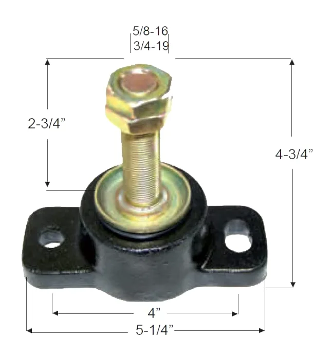 Boot & Motor Silentblock - Cojinete de motor compatible con Mercruiser de 16 mm, 135 kg por rodamiento
