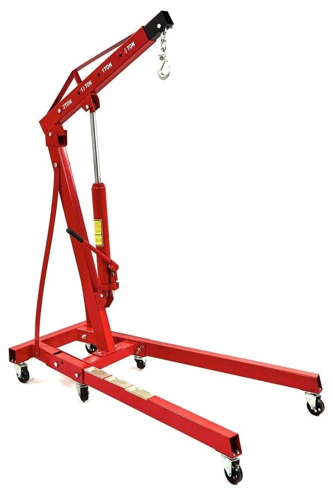 JOMAFA - GRUA PLEGABLE 2 TONELADAS + NIVELADOR PARA MOTORES