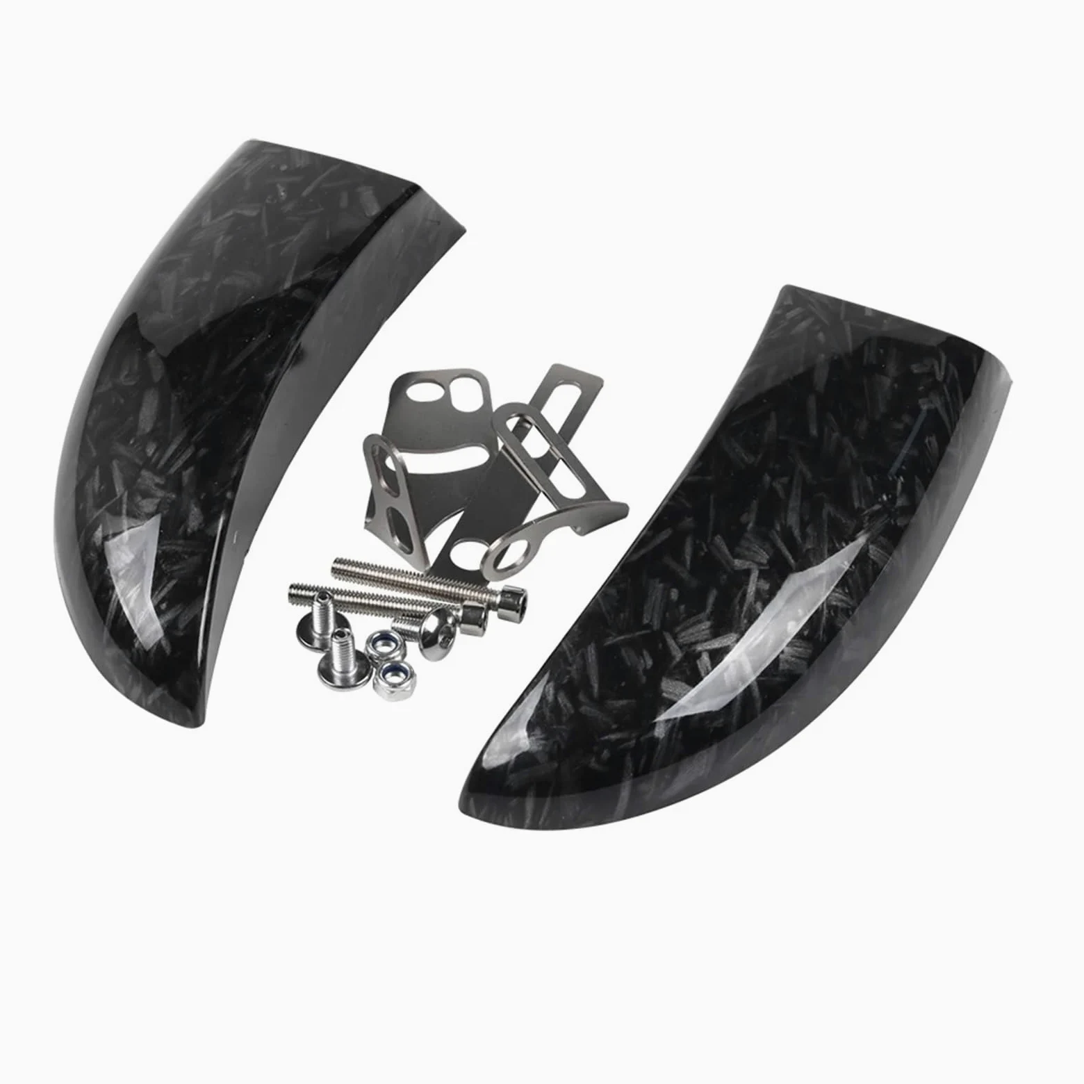 Refrigeración de Pinza de Freno Kit de Enfriador de Pinza de Freno para conductos de Aire de refrigeración de Disco Delantero de Motocicleta para Suzuki GSXR 1000 GSX-R 1000R(B 1 Set)