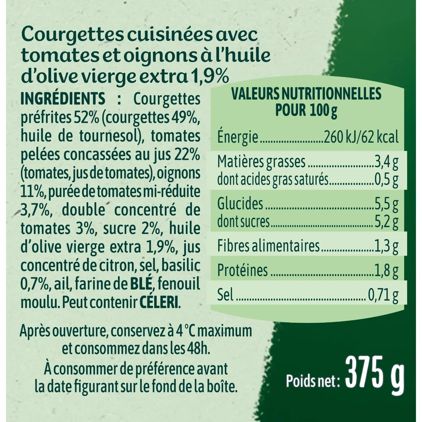 Cassegrain Provençale Calabacines 375 g