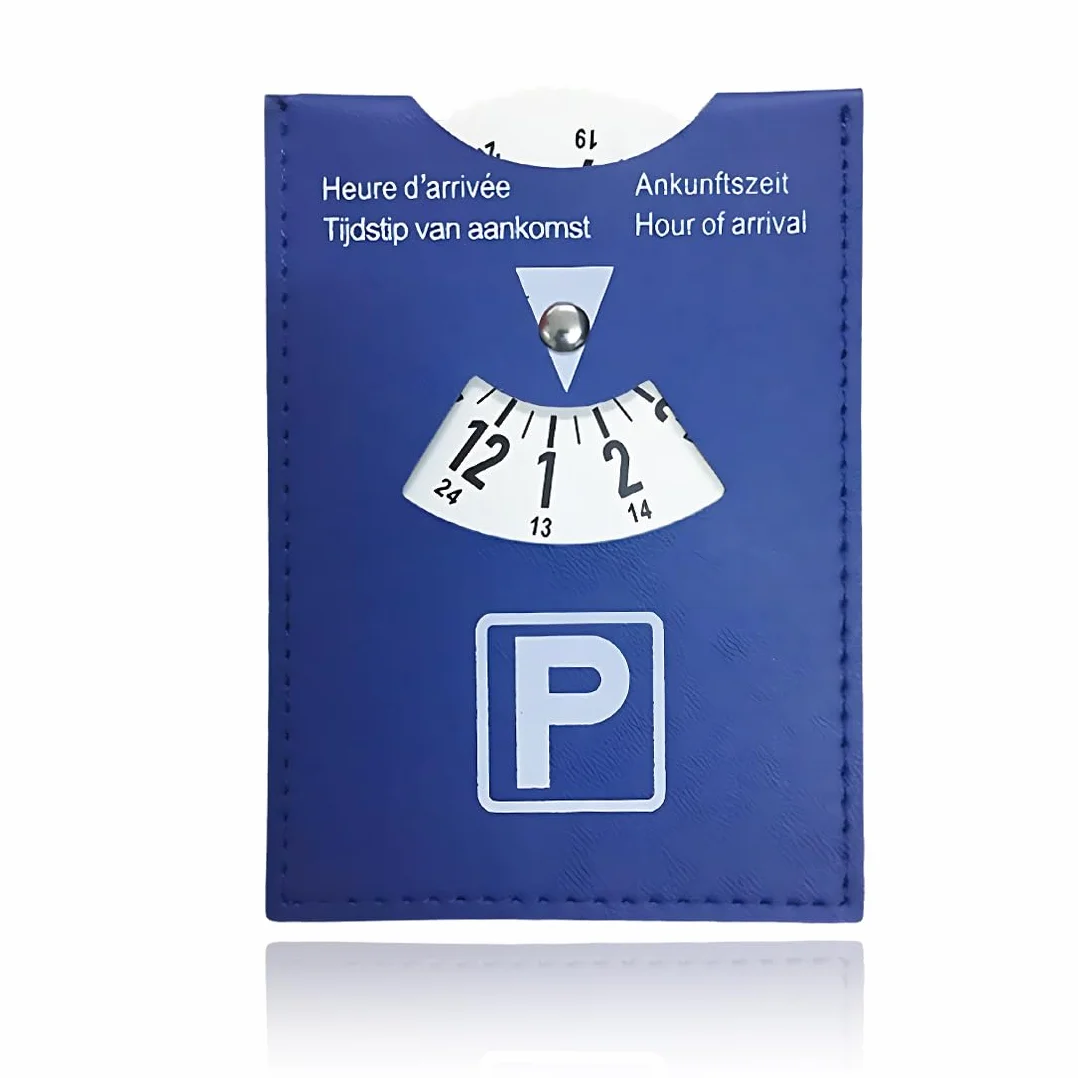 1 discos de aparcamiento,Disco de aparcamiento, Reloj de parquímetro,Para Coche, Moto y Autocaravana,Azul