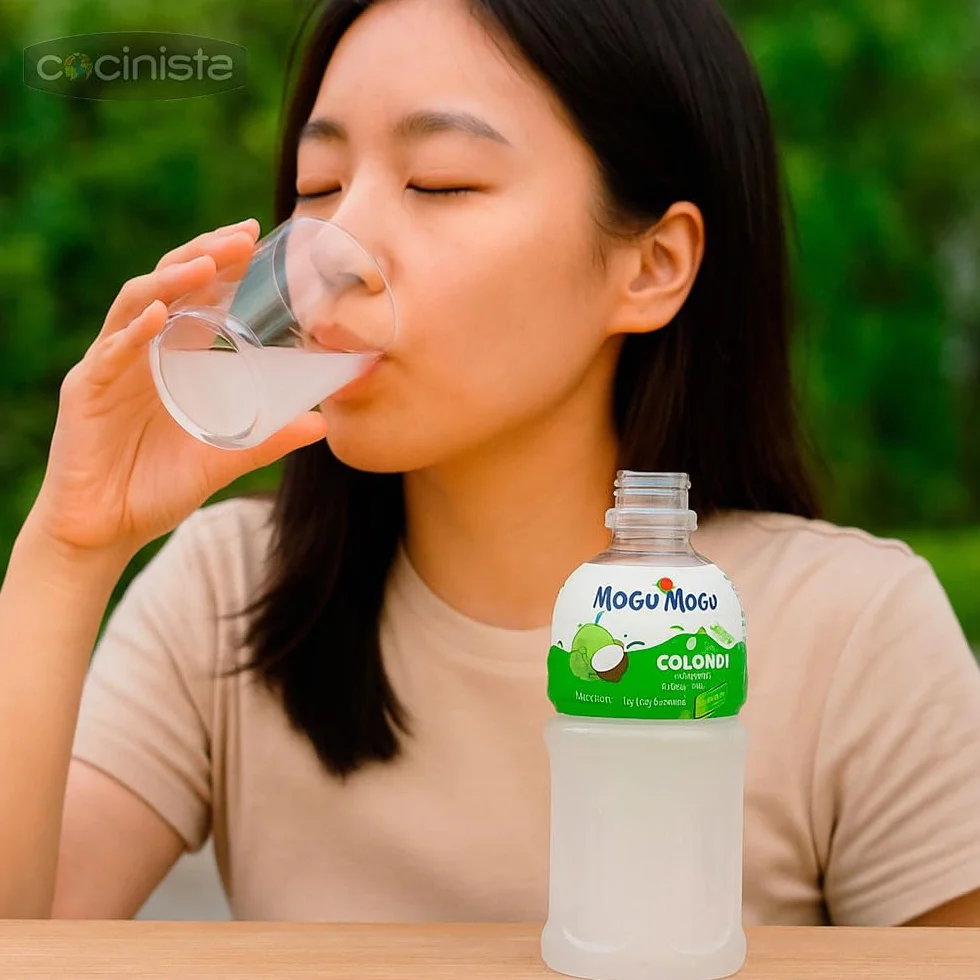 Mogu Mogu Coco 320 ml Pack 3 botellas con jelly nata de coco Refresco tropical