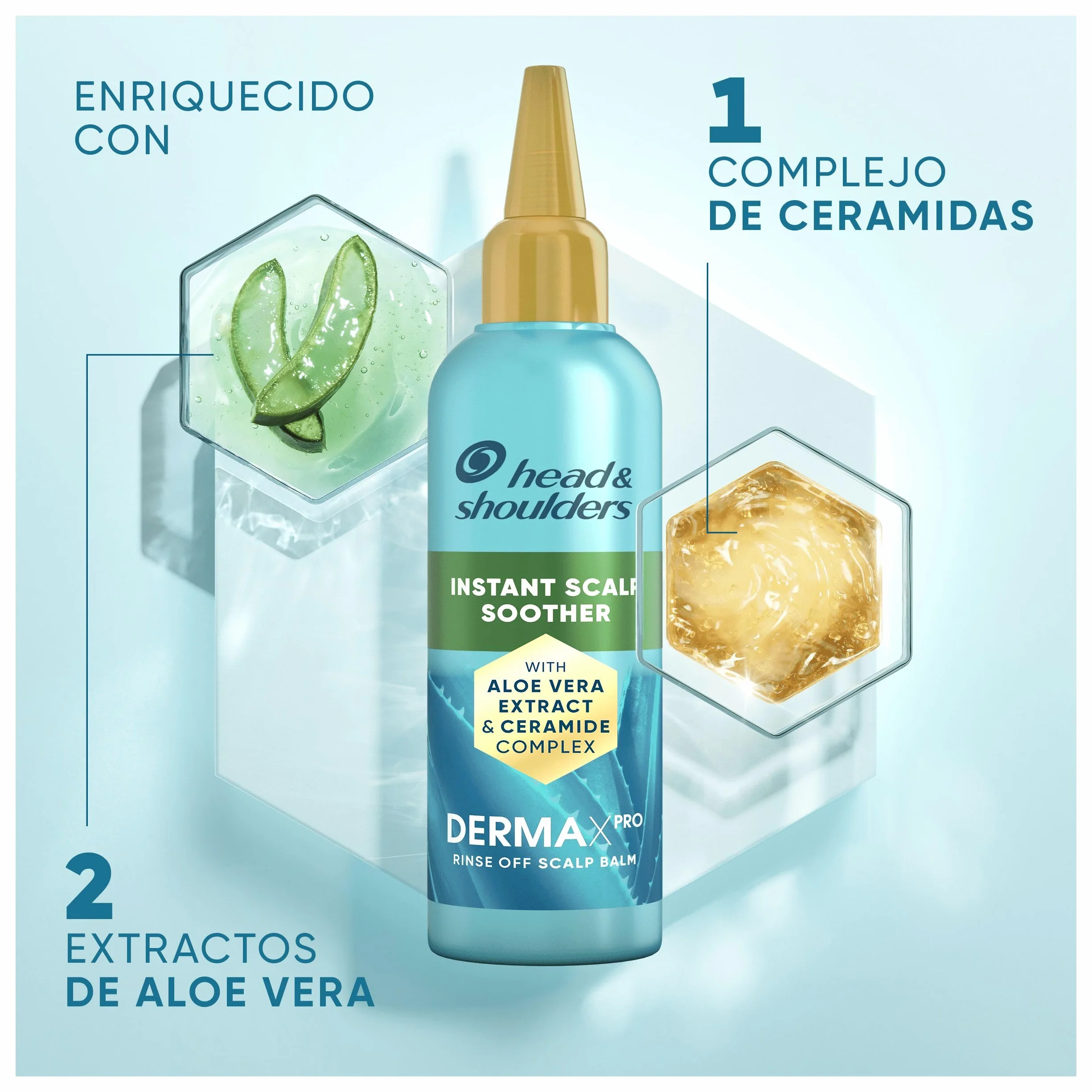 H&S DermaXPro Hidratante Champú Anticaspa 300ml + Acondicionador 220ml + Tratamiento 145ml