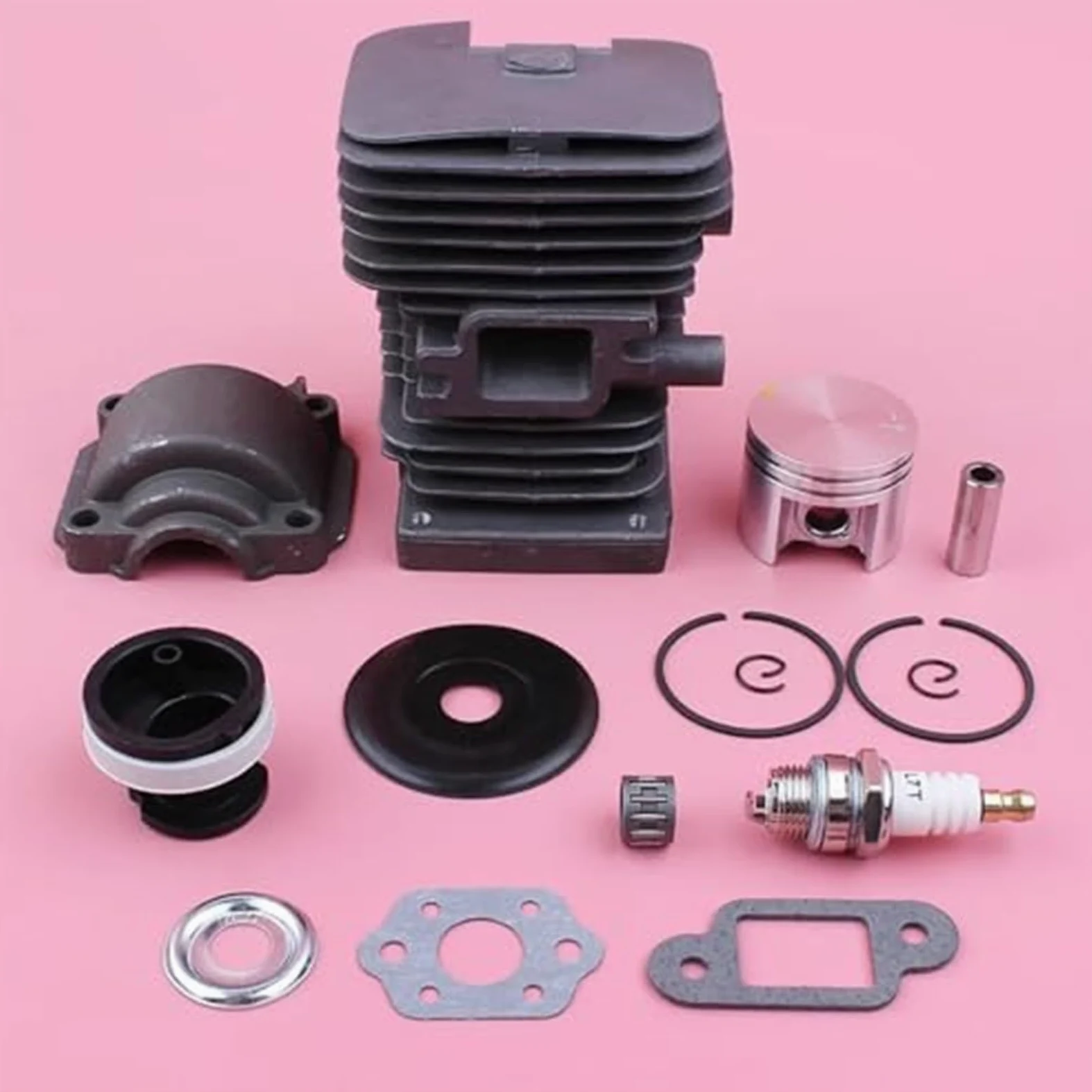 Junta de carburador colector de admisión, Kit de admisión de Bandeja de Motor de pistón de Cilindro de 38mm, for STIHL, Pieza de Herramienta de Repuesto de Motosierra MS180 018 MS 180