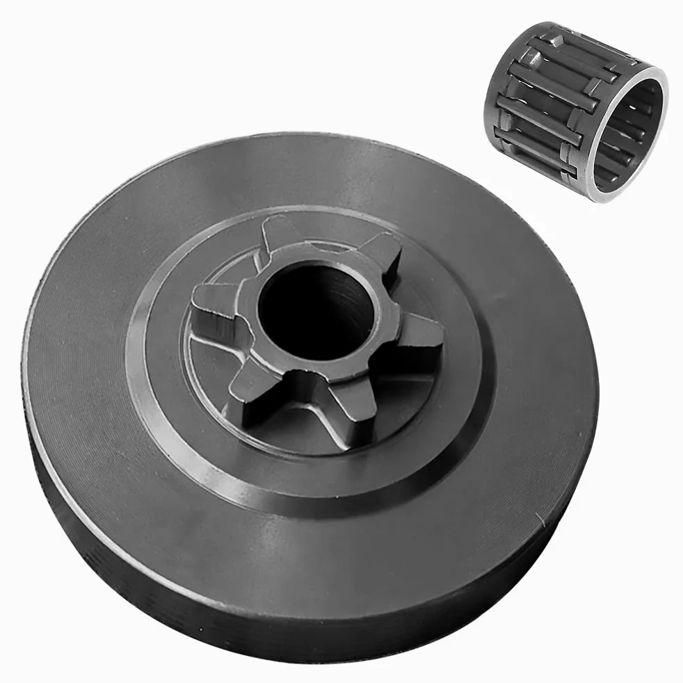 Realman 3/8 "- 6 dientes LP paso de embrague tambor piñón de estímulo para motosierra CS-400 CS-420 CS-440 CS-520 CS-530 CS-4100 CS-4200 CS4400 CS-4500 CS-4600 CS-55 100 Z. omax 4000 ZM4000