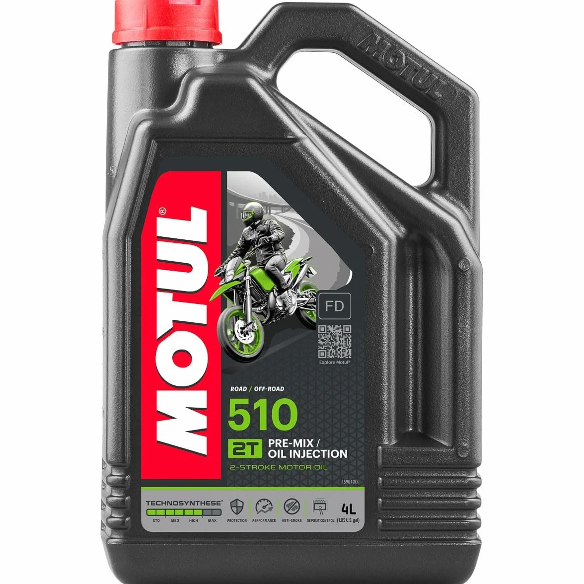 714.00.81 - aceite de motor sintético para moto 2t 4l hc- 510