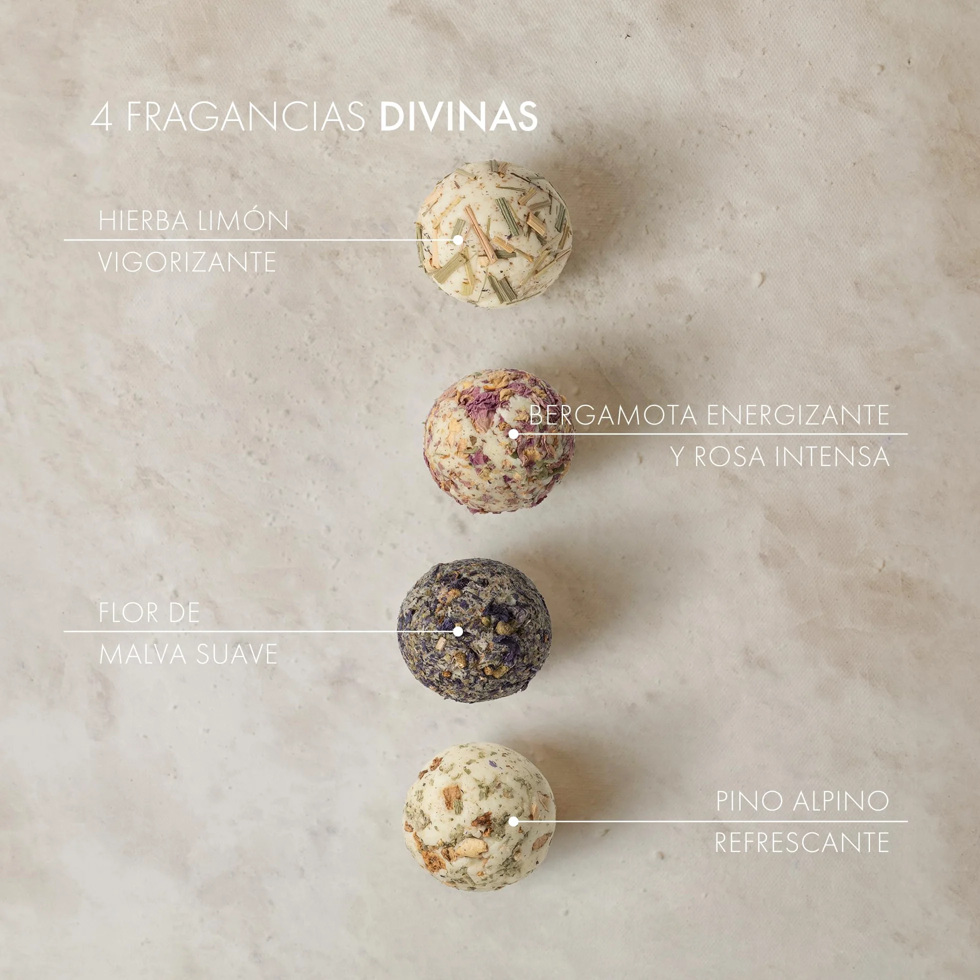 Satin Naturel Cofre 4 Bombas de Baño BIO Veganas – Regalo Bienestar Mujer – Bolas de Baño Premium
