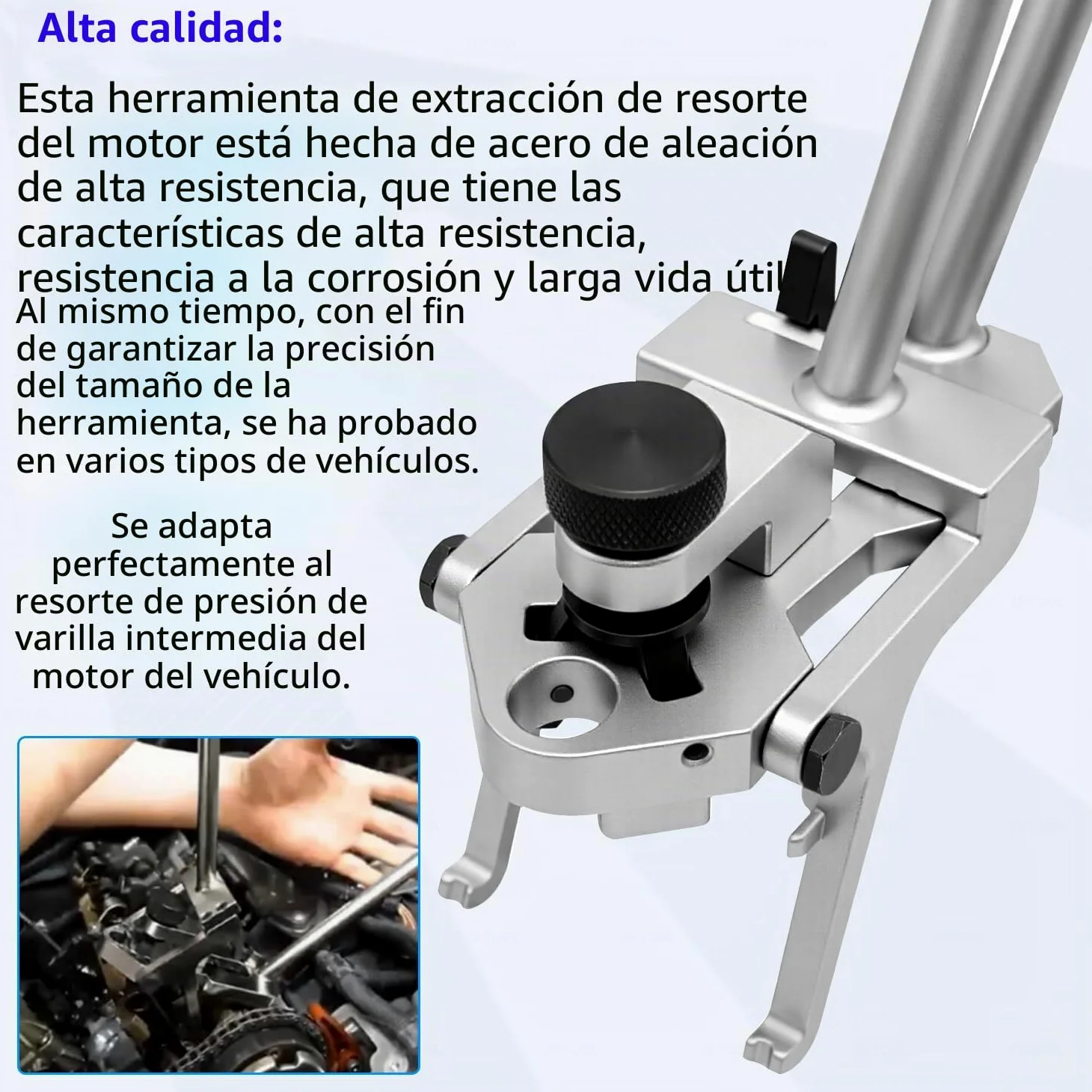 ZKTOOL 1033 Herramienta de Instalación y Extracción de Resortes de Presión de Válvulas, Adecuado para BMW N13 N20 N26 N51 N52 N53 N54 N55, Desmontaje del Resorte de Presión de Torsión de Válvulas