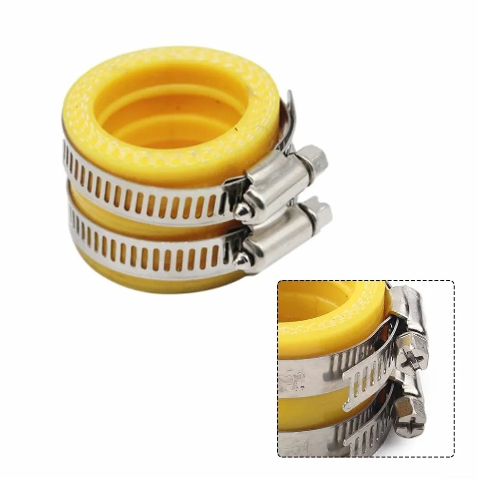 Colector de admisión de carburador a filtro de aire de 28 mm y 30 mm, adaptador de goma amarilla para PWK GZ OKO ZSDTRP, compatible con ATV Scooter Dirt para bicicleta