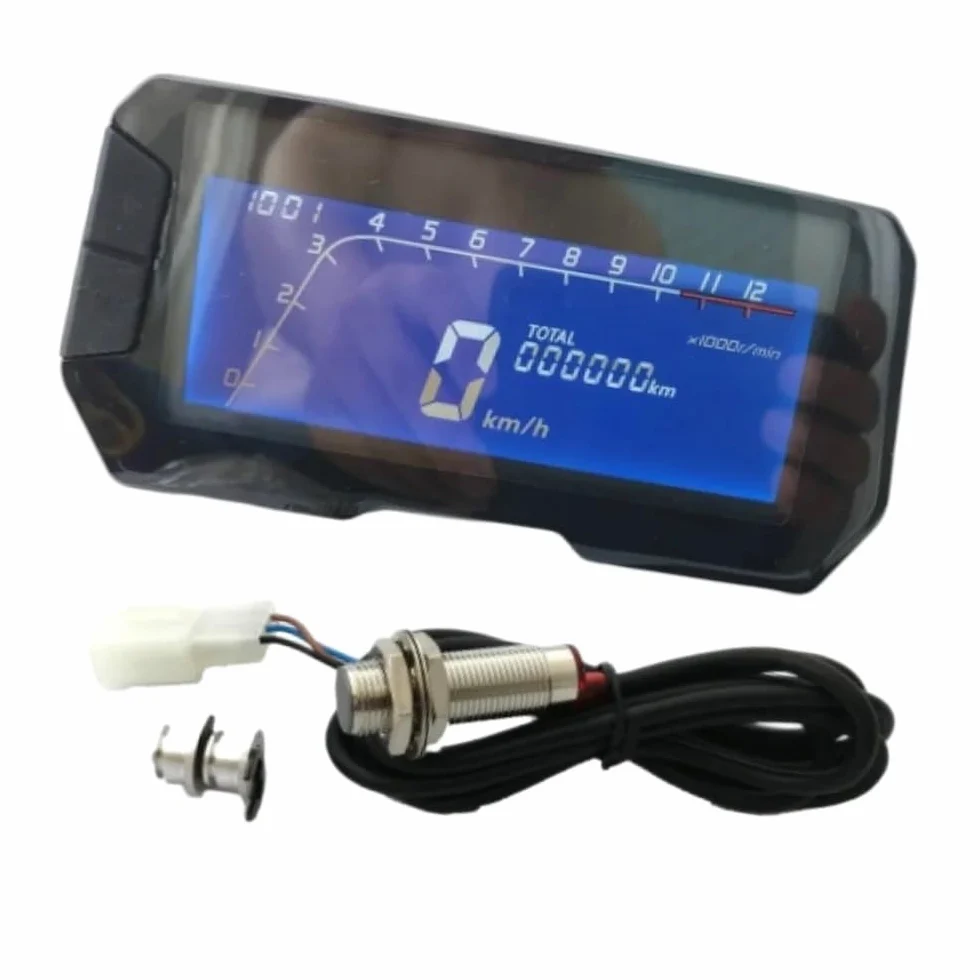 Odómetro Digital Velocímetro Digital LCD para motocicleta, odómetro, accesorios para incluidos, Universal, 12000 RPM para 12 V