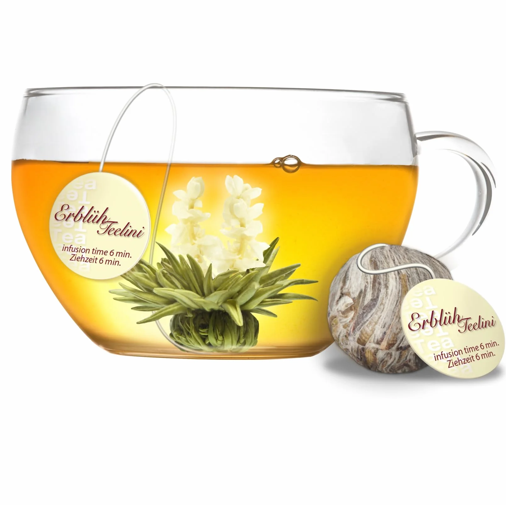 Creano Té Floreciente Teelini 8 flores 4 variaciones té blanco