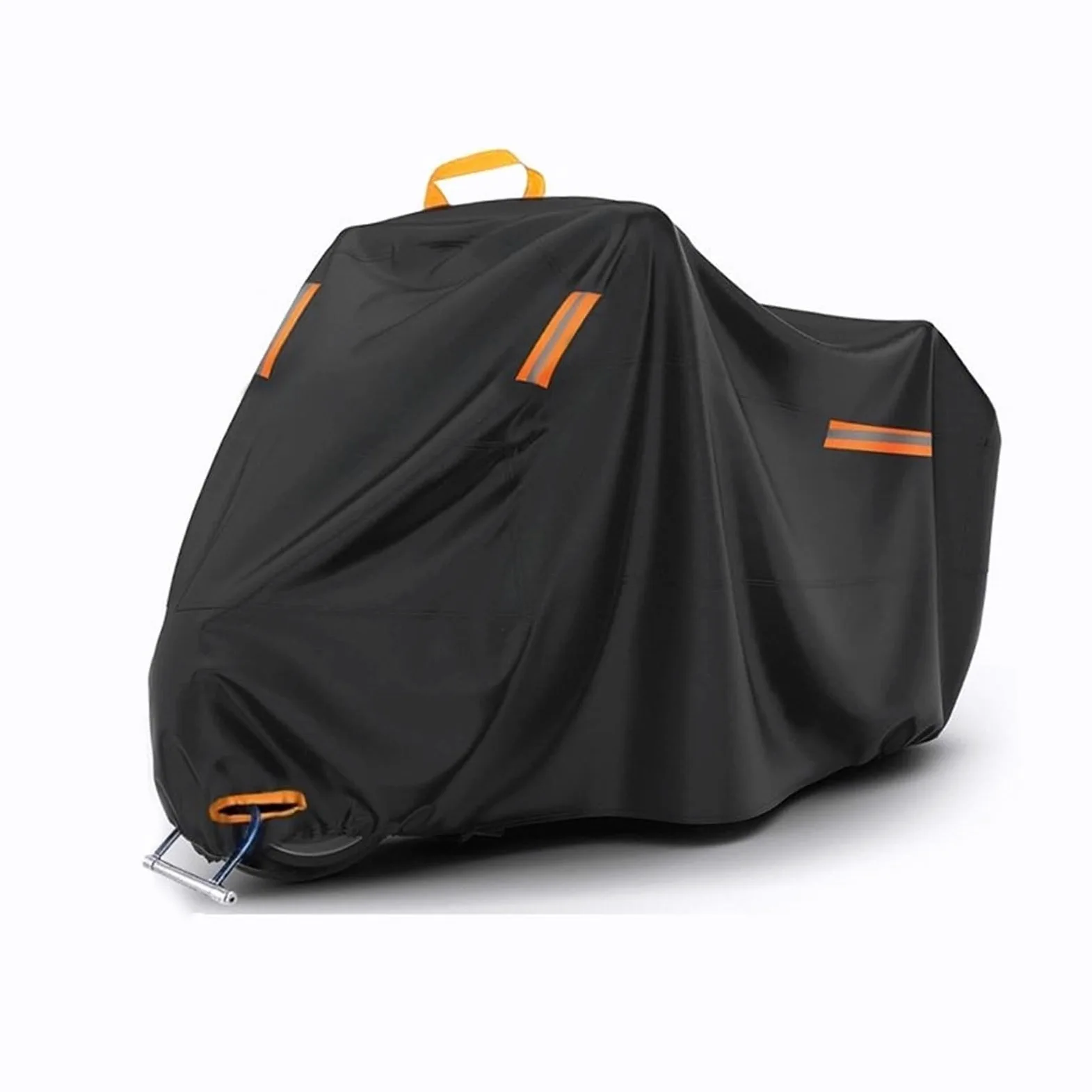 Funda Impermeable Motocicleta para S&uzuki Gixxer 150 con Bandas Reflectantes, Orificios para Candado Y Bolsa De Almacenamiento