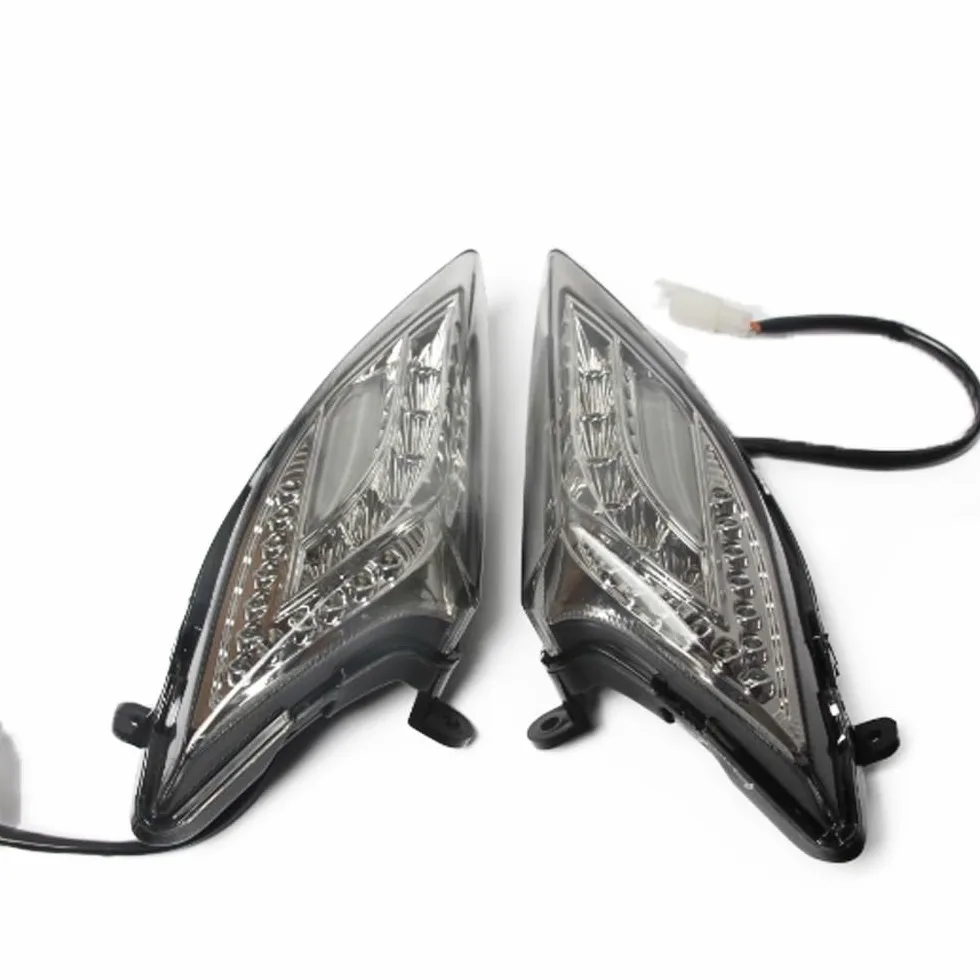 Nisza luces señalización Accesorios De Motocicletas Para YA&MAHA CYGNUS-X SE44J 2008-2012 Motocicleta Scooter Luz LED De Intermitente Luz Indicadora (Color : Red)