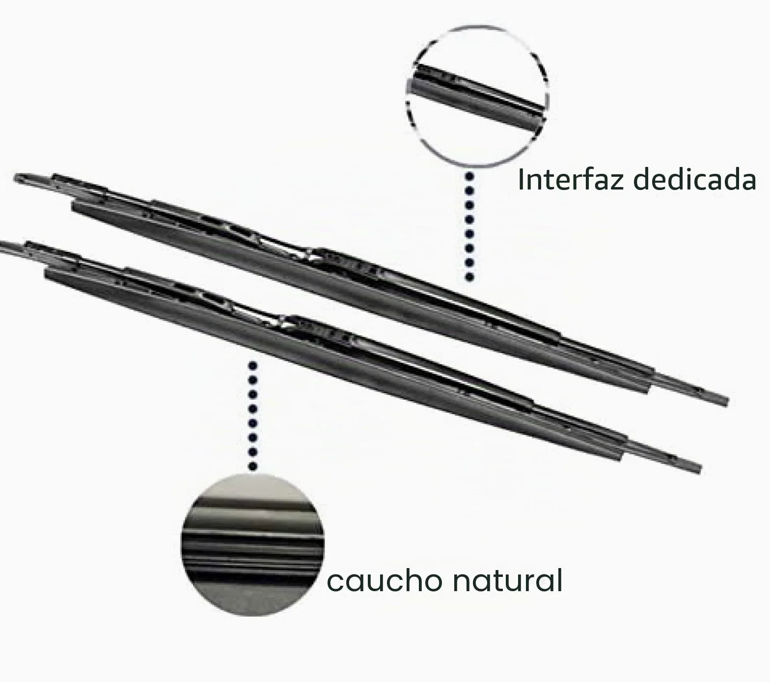 Juego de escobillas limpiaparabrisas, para BMW Serie 7 E65 E66 E67 E68 F01 F02 F03 F04 730i 735i 740i 745i 750i 760i 730d 740d 745d 730iParaLi (Color : para(E65) 2001-2008)